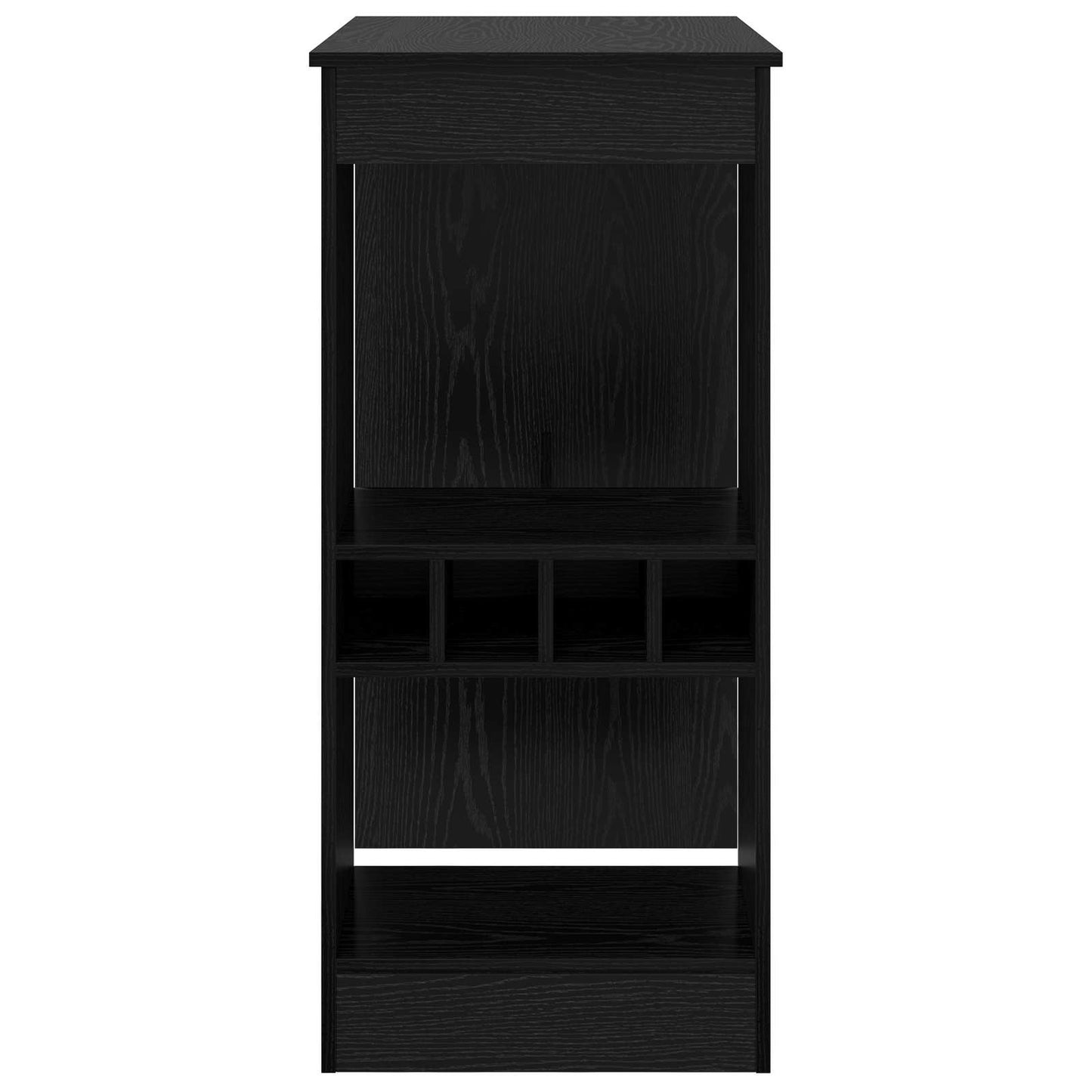 Barbord med hylle Svart Eik 90 x 47,5 x 103,5 cm Konstruert tre