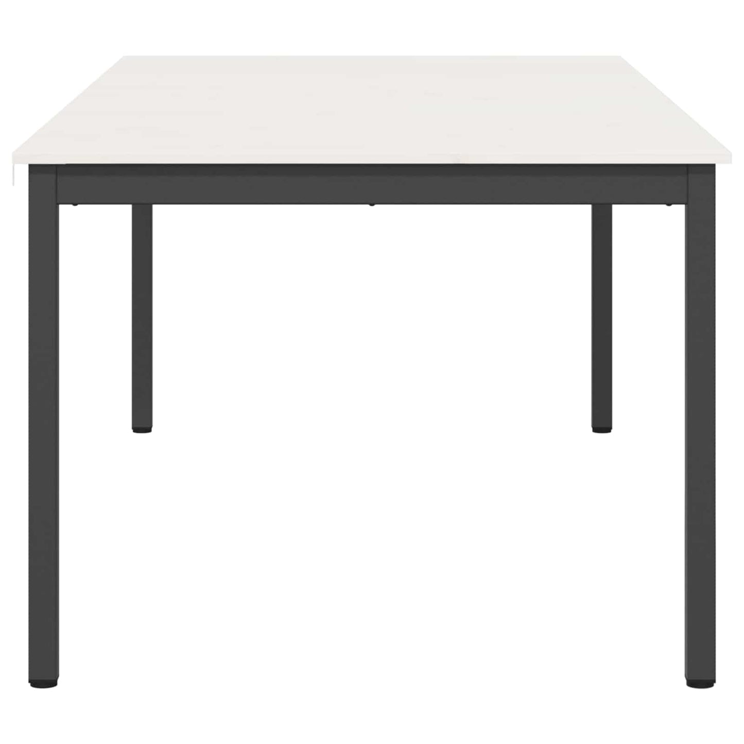 Spisebord Hvit 200 x 100 x 75 cm Massiv furu