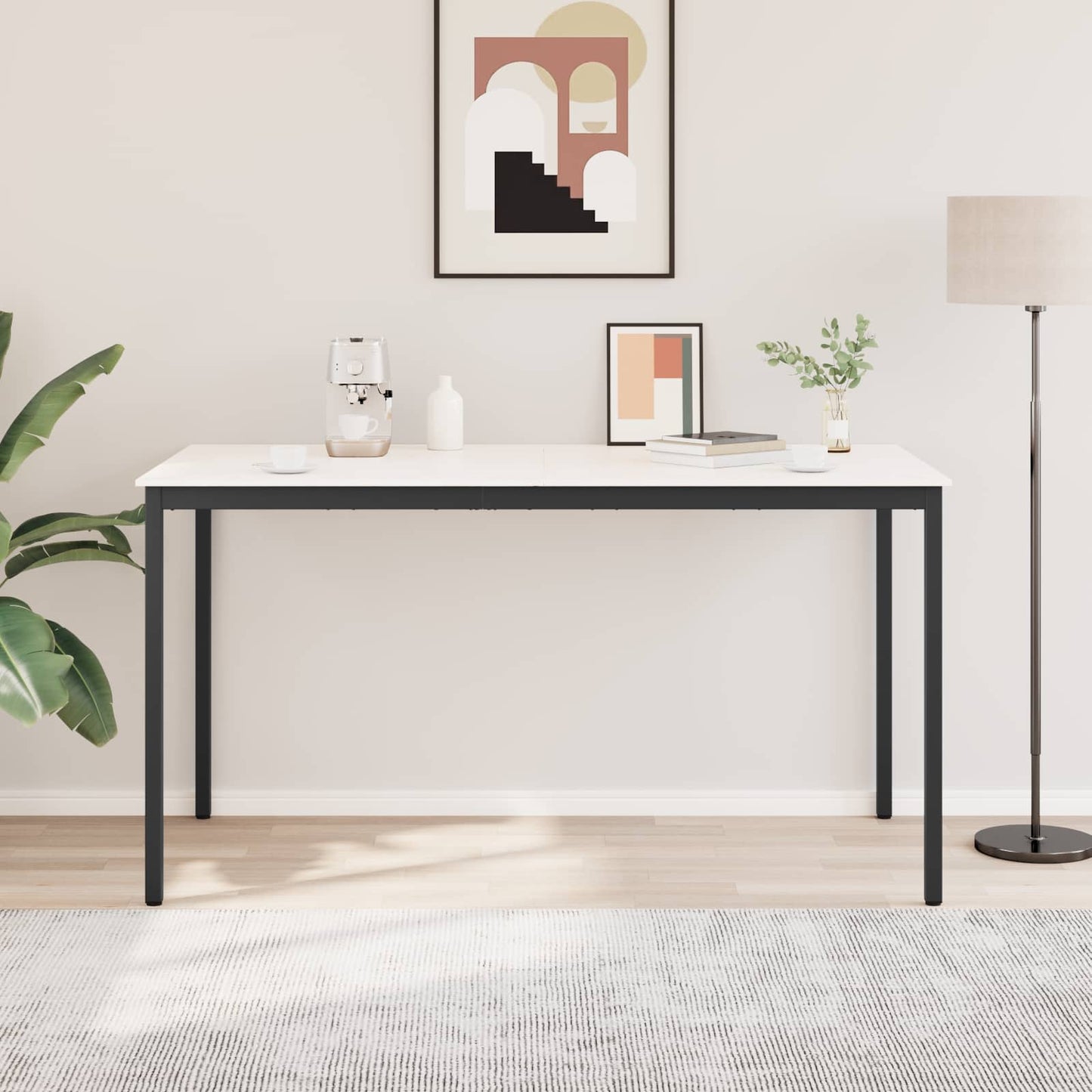 Barbord Hvit 200 x 100 x 105 cm Massiv furu