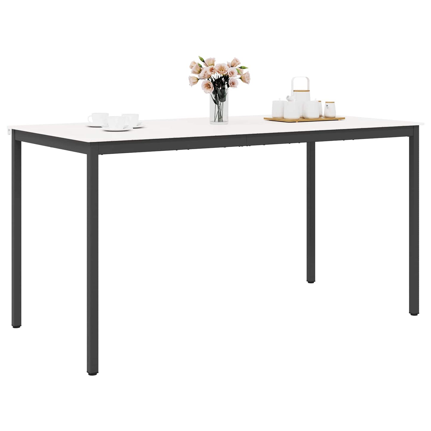 Barbord Hvit 200 x 100 x 105 cm Massiv furu