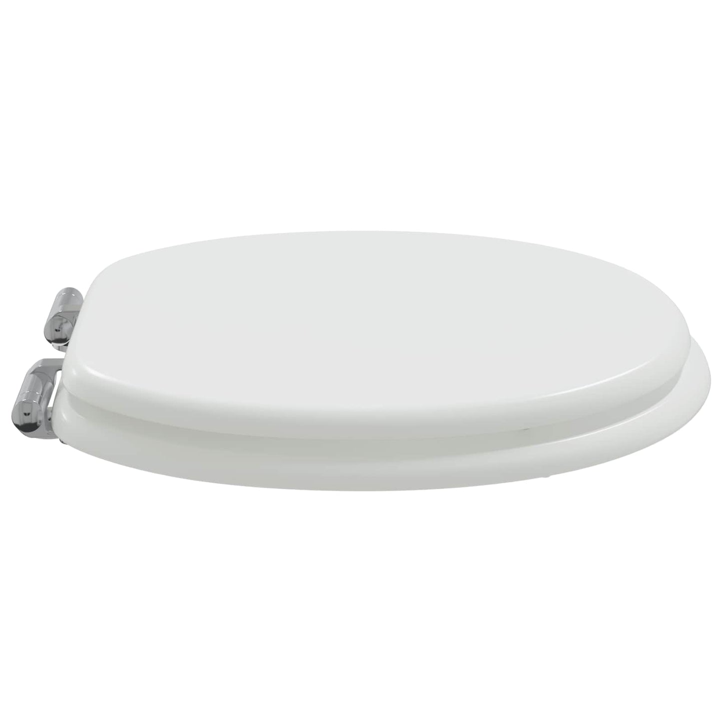 Myk-lukking toalettsete 2 pcs Hvit 44 x 38 cm MDF-plater