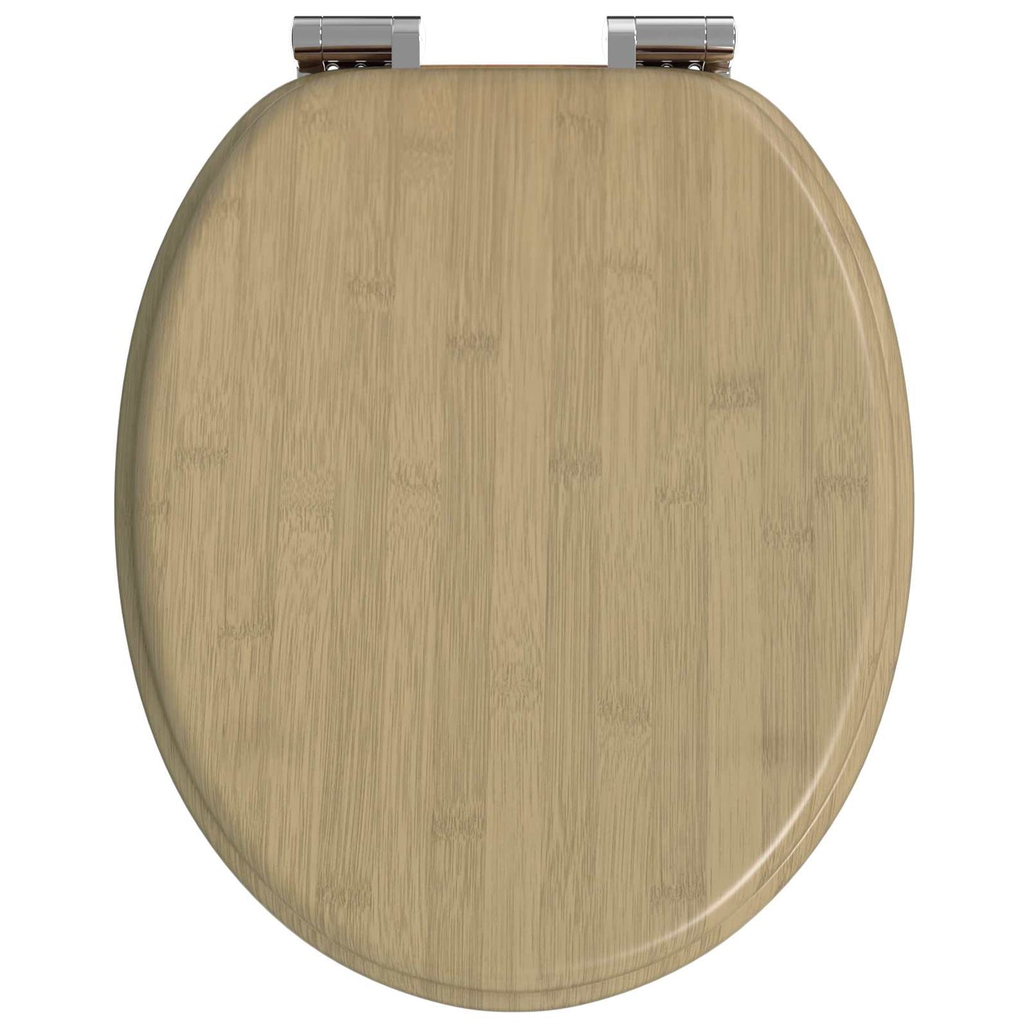 Myk-lukking toalettsete 2 pcs Lys bambusfarge 44 x 38 cm