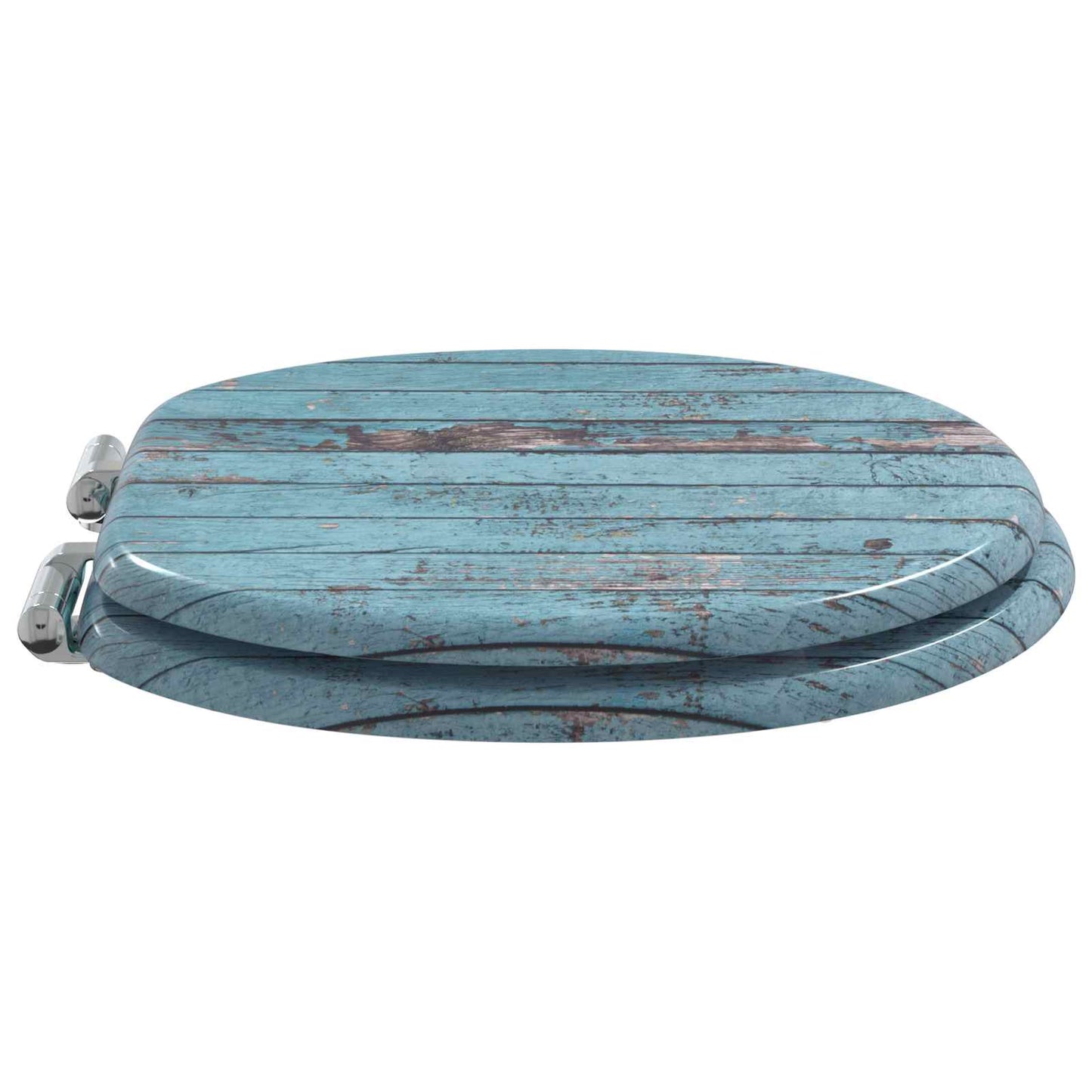 Myk-lukking toalettsete 2 pcs Blå 44 x 38 cm MDF-plater