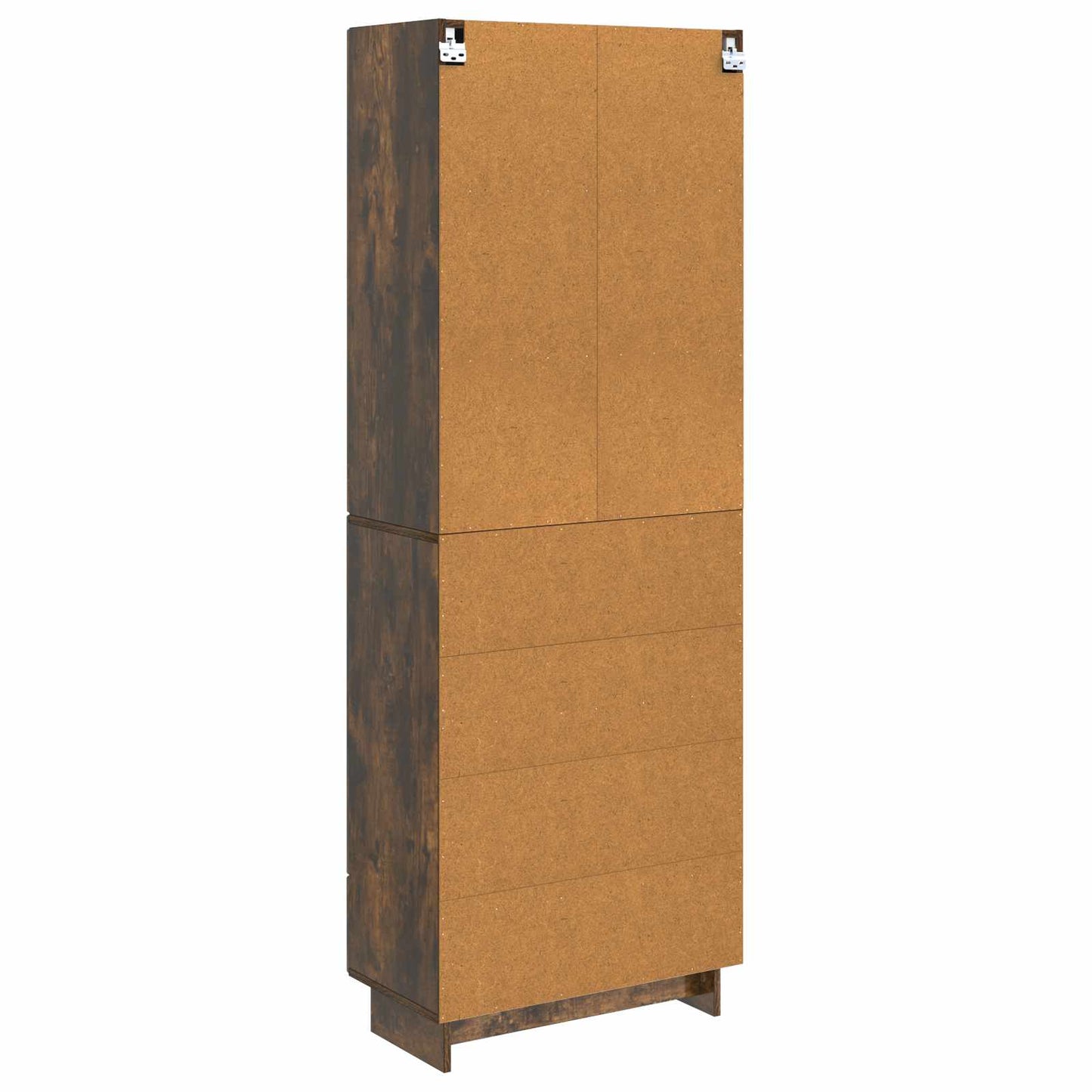 Skapsett 2 pcs Røkt Eik 66 x 34,5 x 95 cm Konstruert tre