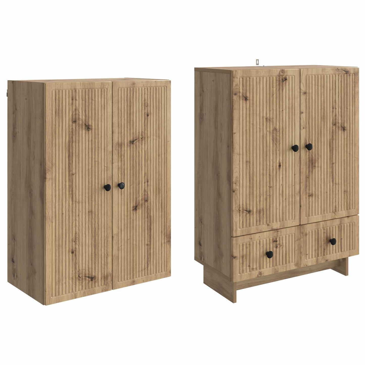 Skapsett 2 pcs Artisan eik 66 x 34,5 x 95 cm Konstruert tre