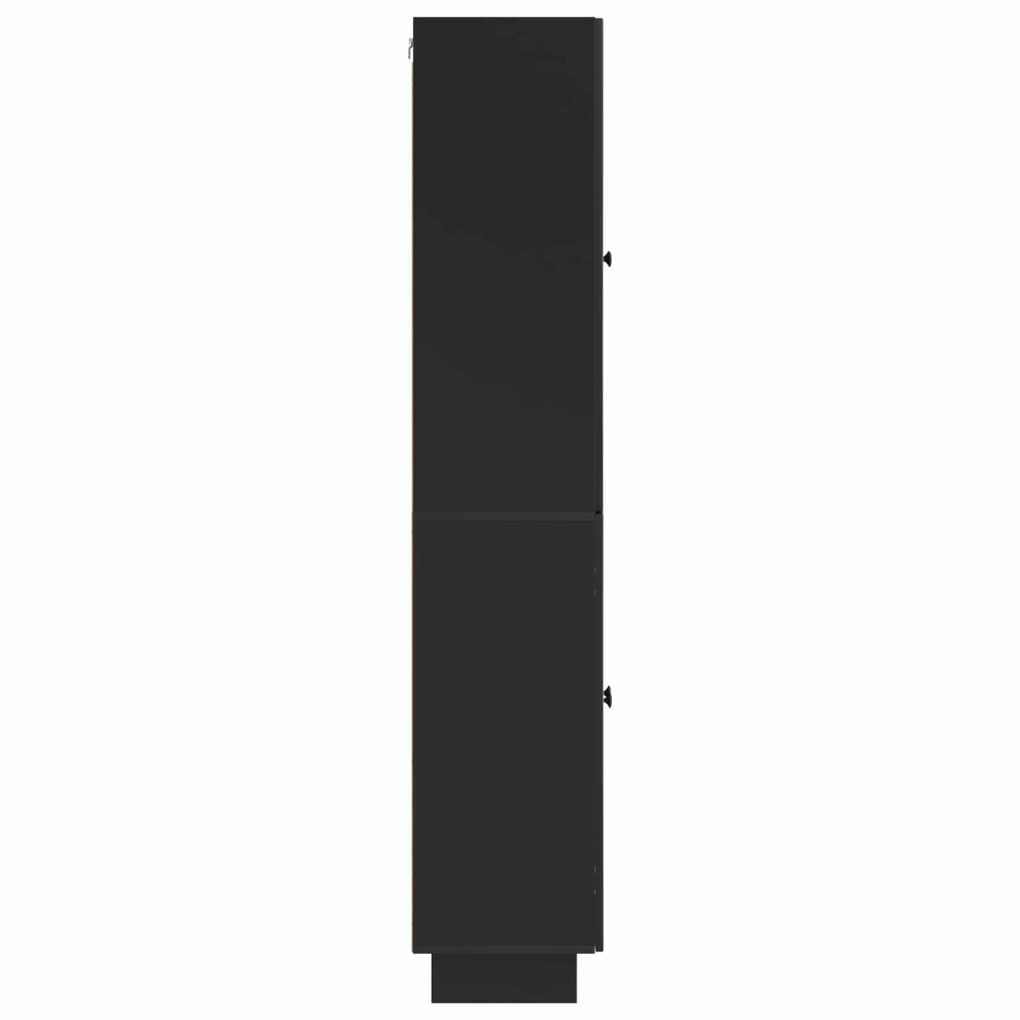 Skapsett 2 pcs Svart 66 x 34,5 x 90 cm Konstruert tre