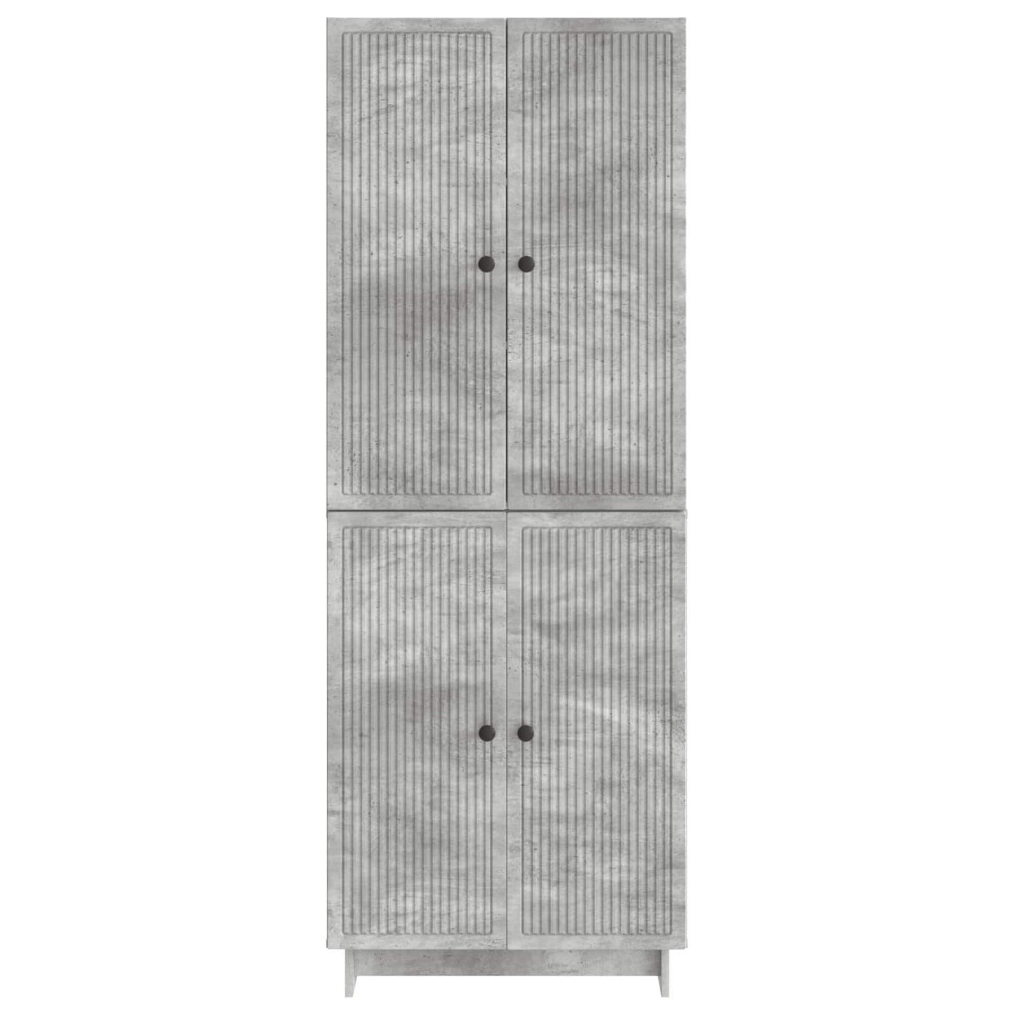 Skapsett 2 pcs Betonggrå 66 x 34,5 x 90 cm Konstruert tre