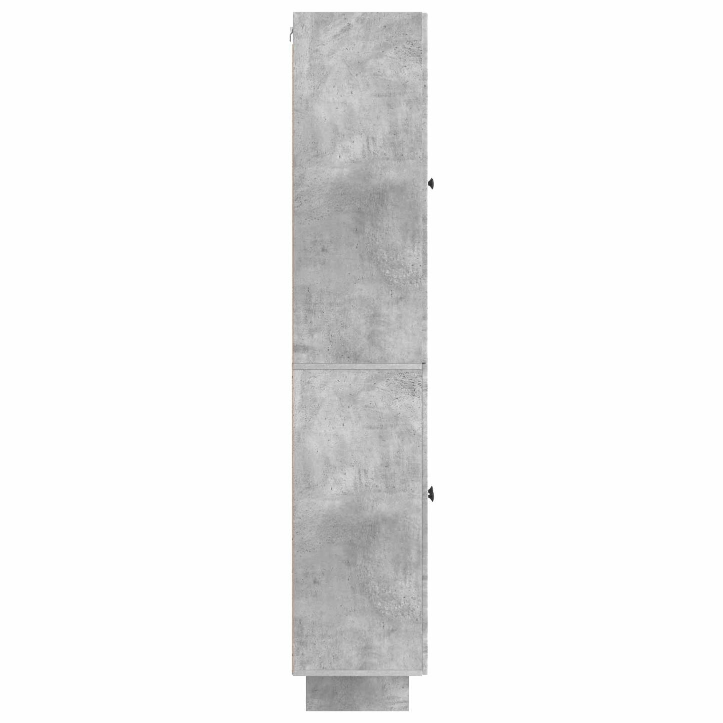 Skapsett 2 pcs Betonggrå 66 x 34,5 x 90 cm Konstruert tre