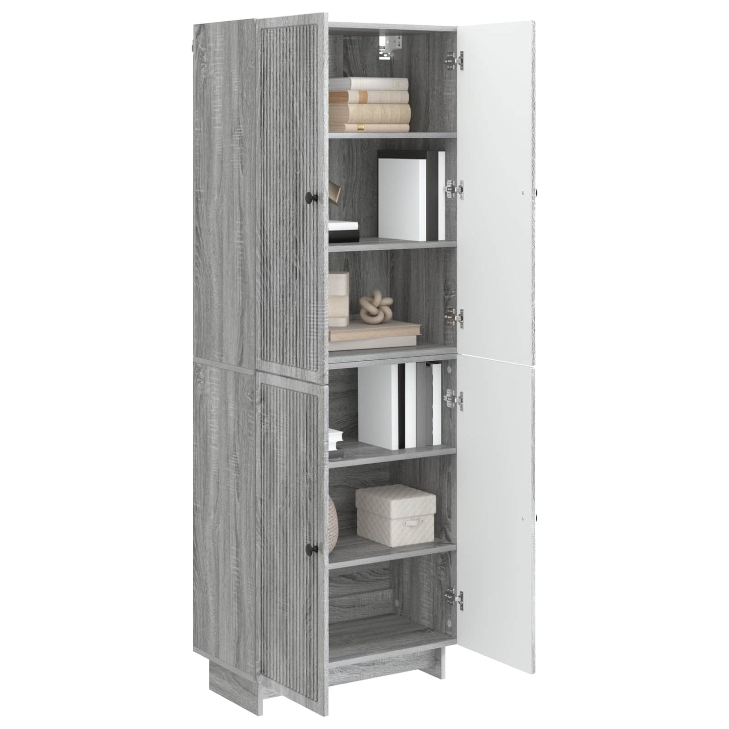 Skapsett 2 pcs Grå Sonoma 66 x 34,5 x 90 cm Konstruert tre