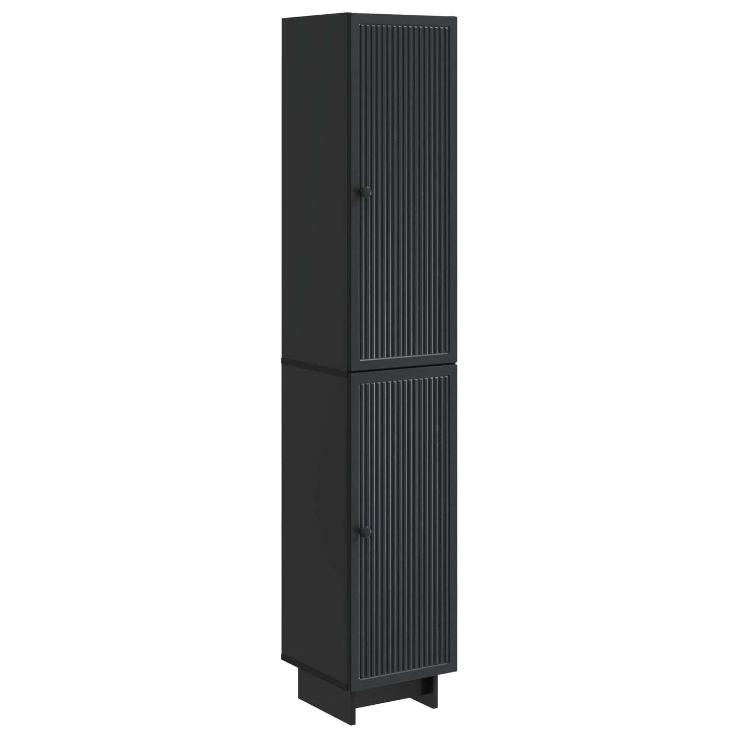 Skapsett 2 pcs Svart 34,5 x 33 x 90 cm Konstruert tre