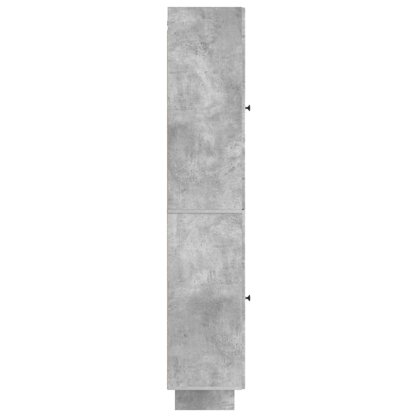 Skapsett 2 pcs Betonggrå 34,5 x 33 x 90 cm Konstruert tre