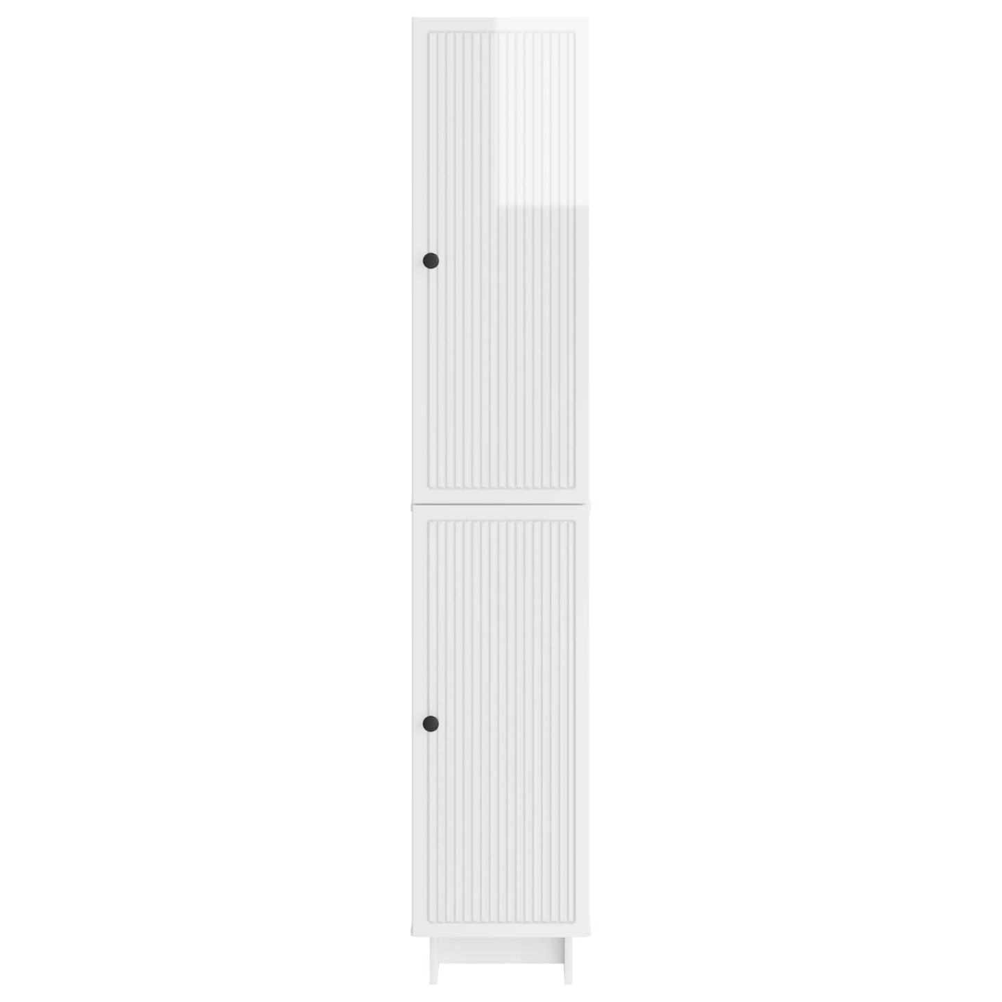 Skapsett 2 pcs Høgglans hvit 34,5 x 33 x 90 cm Konstruert tre