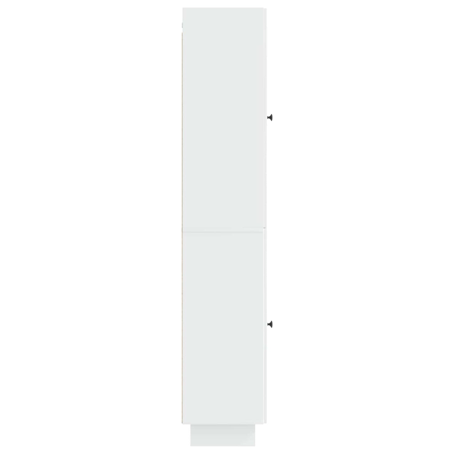 Skapsett 2 pcs Høgglans hvit 34,5 x 33 x 90 cm Konstruert tre