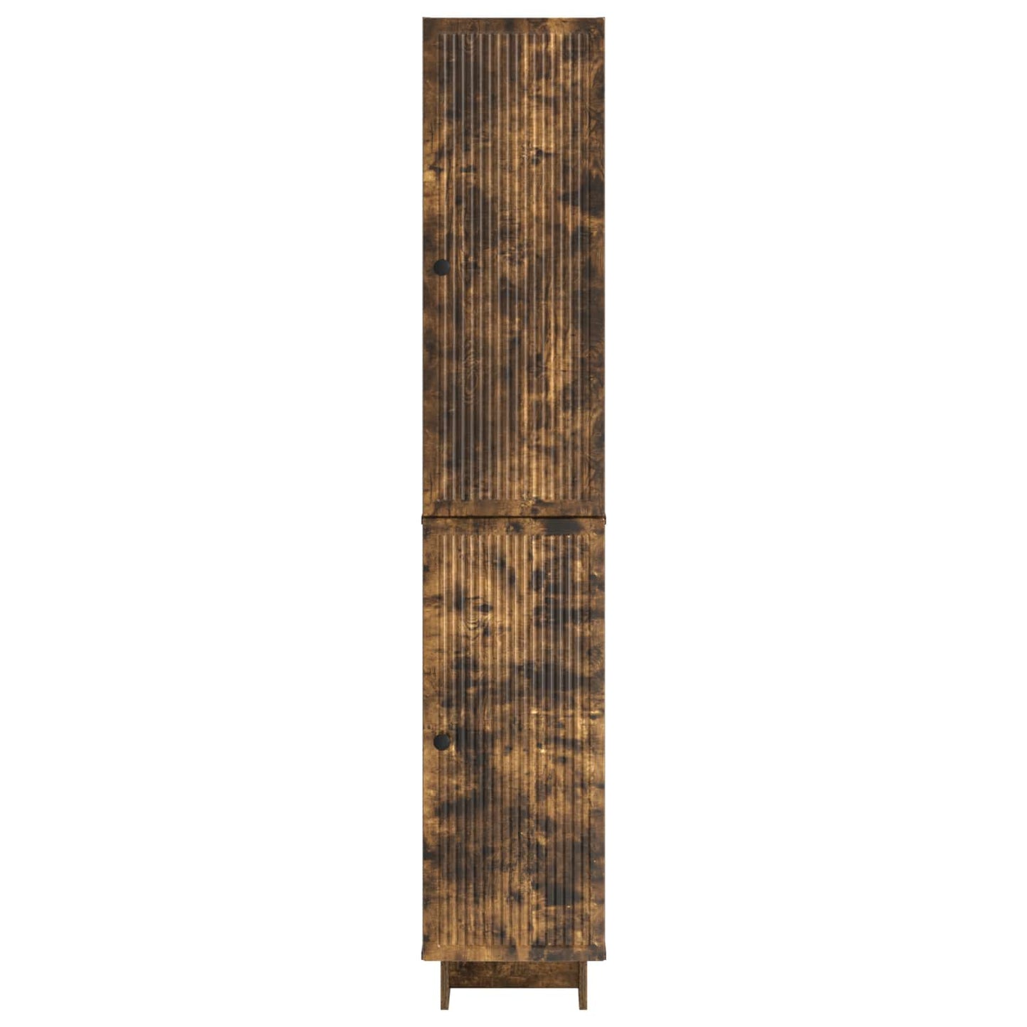 Skapsett 2 pcs Røkt Eik 34,5 x 33 x 90 cm Konstruert tre