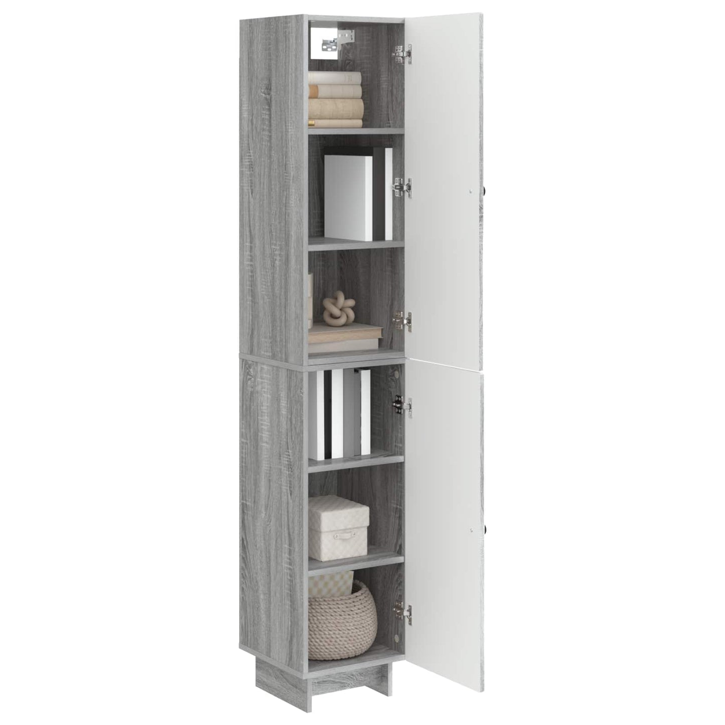 Skapsett 2 pcs Grå Sonoma 34,5 x 33 x 90 cm Konstruert tre