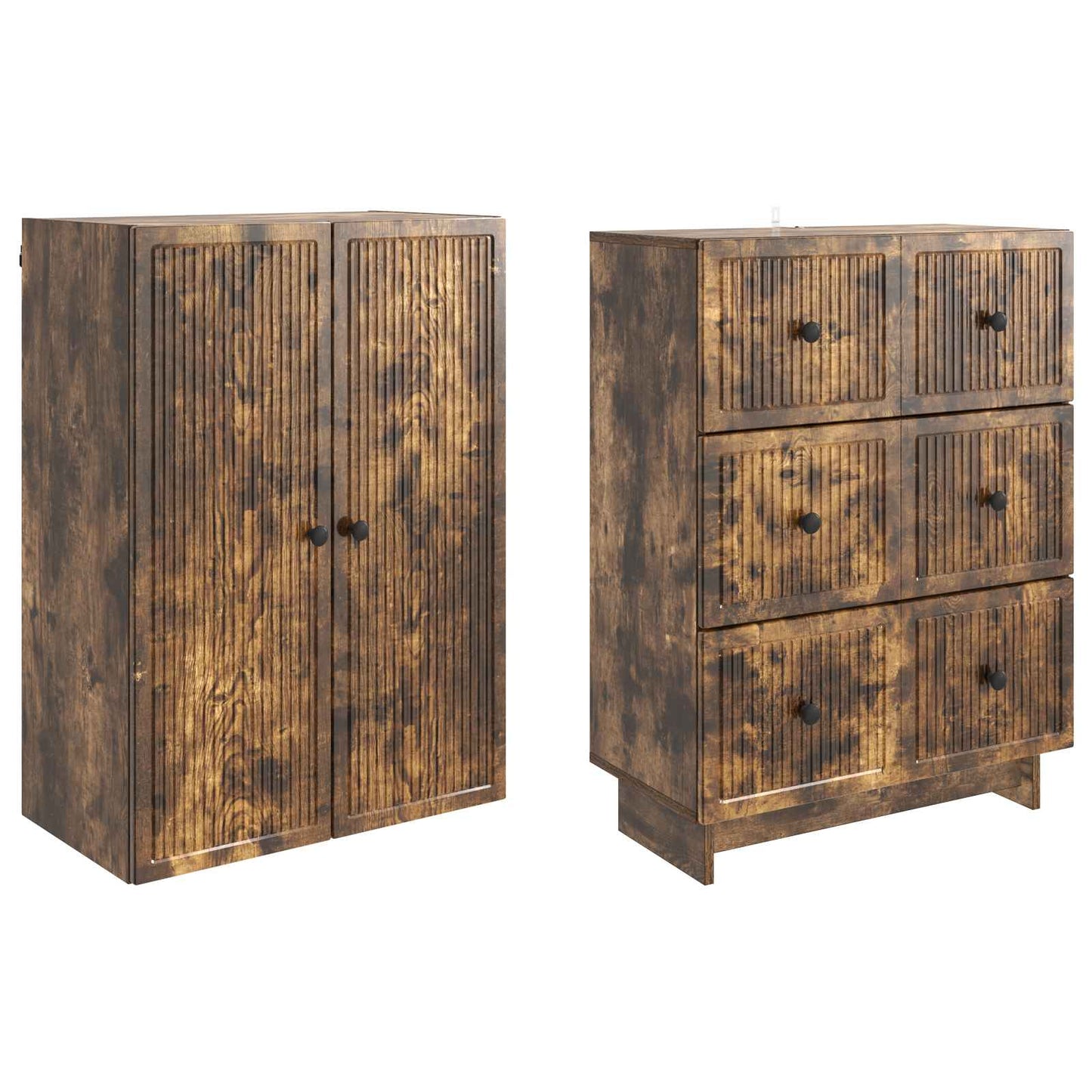 Skapsett 2 pcs 66 x 34,5 x 90 cm Konstruert tre