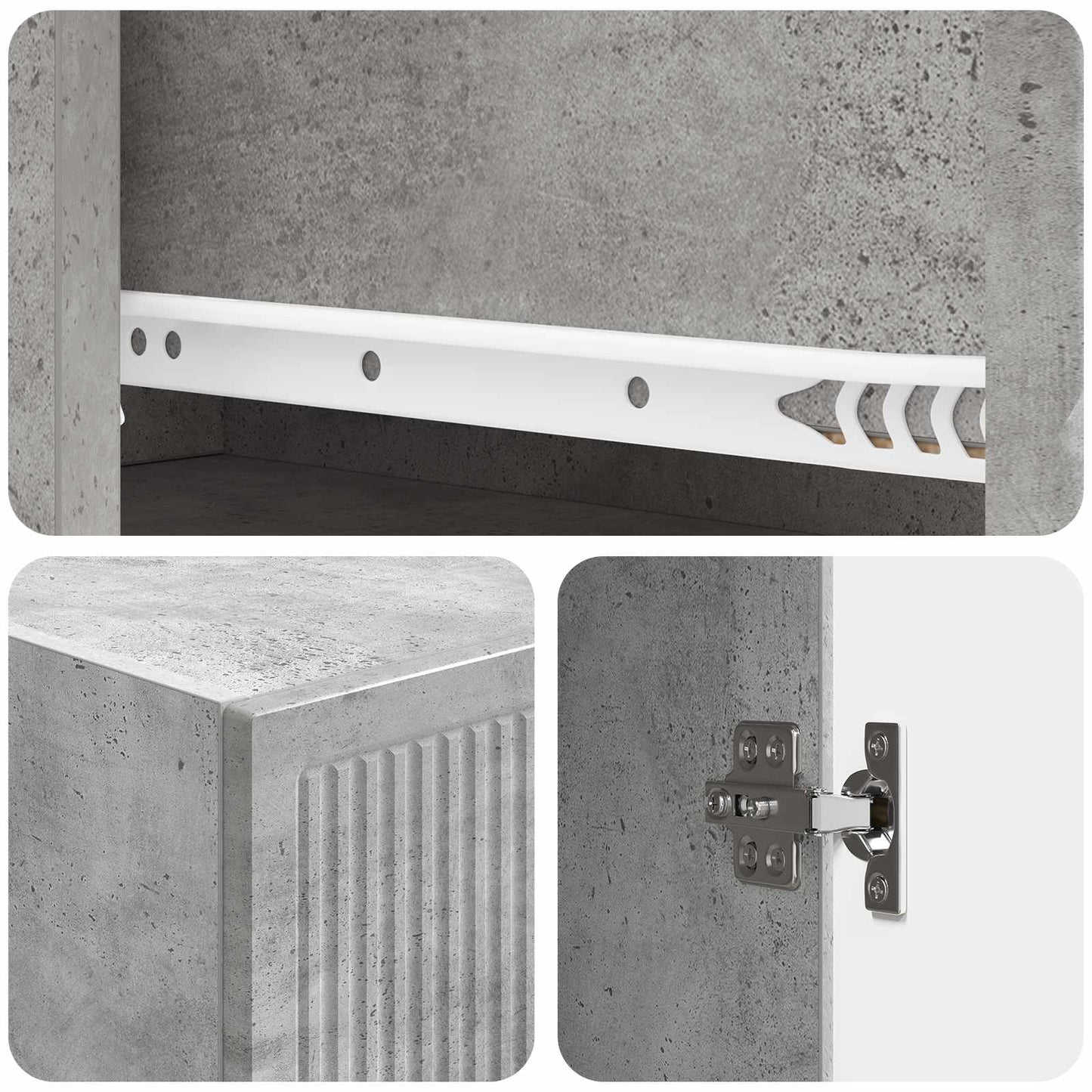 Skapsett 2 pcs 33 x 34,5 x 90 cm Konstruert tre
