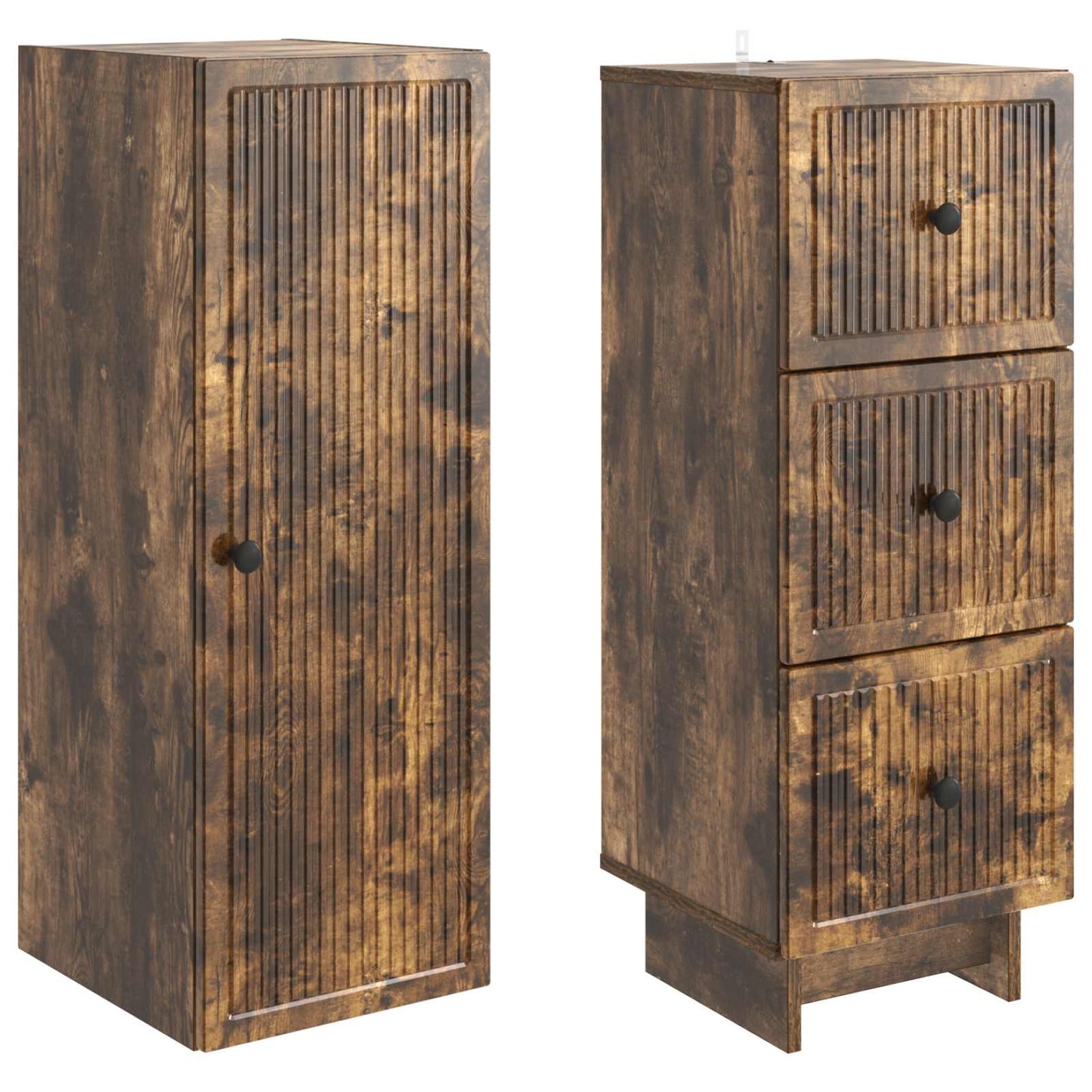 Skapsett 2 pcs 33 x 34,5 x 90 cm Konstruert tre
