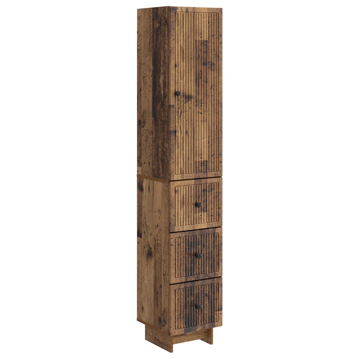 Skapsett 2 pcs Gammelt tre 33 x 34,5 x 90 cm Konstruert tre
