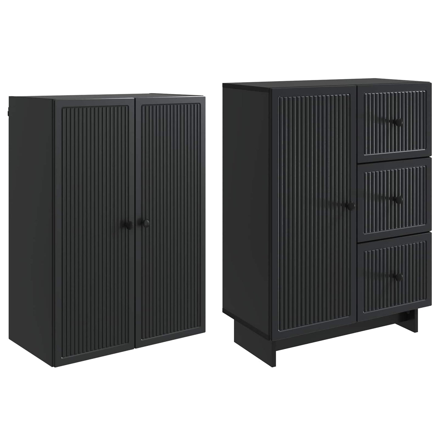 Skapsett 2 pcs 66 x 34,5 x 90 cm Konstruert tre
