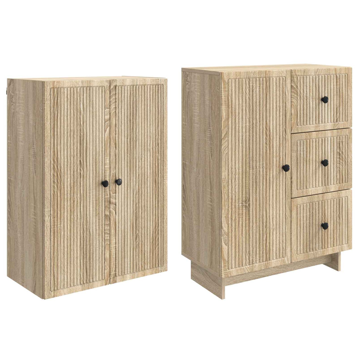 Skapsett 2 pcs 66 x 34,5 x 90 cm Konstruert tre