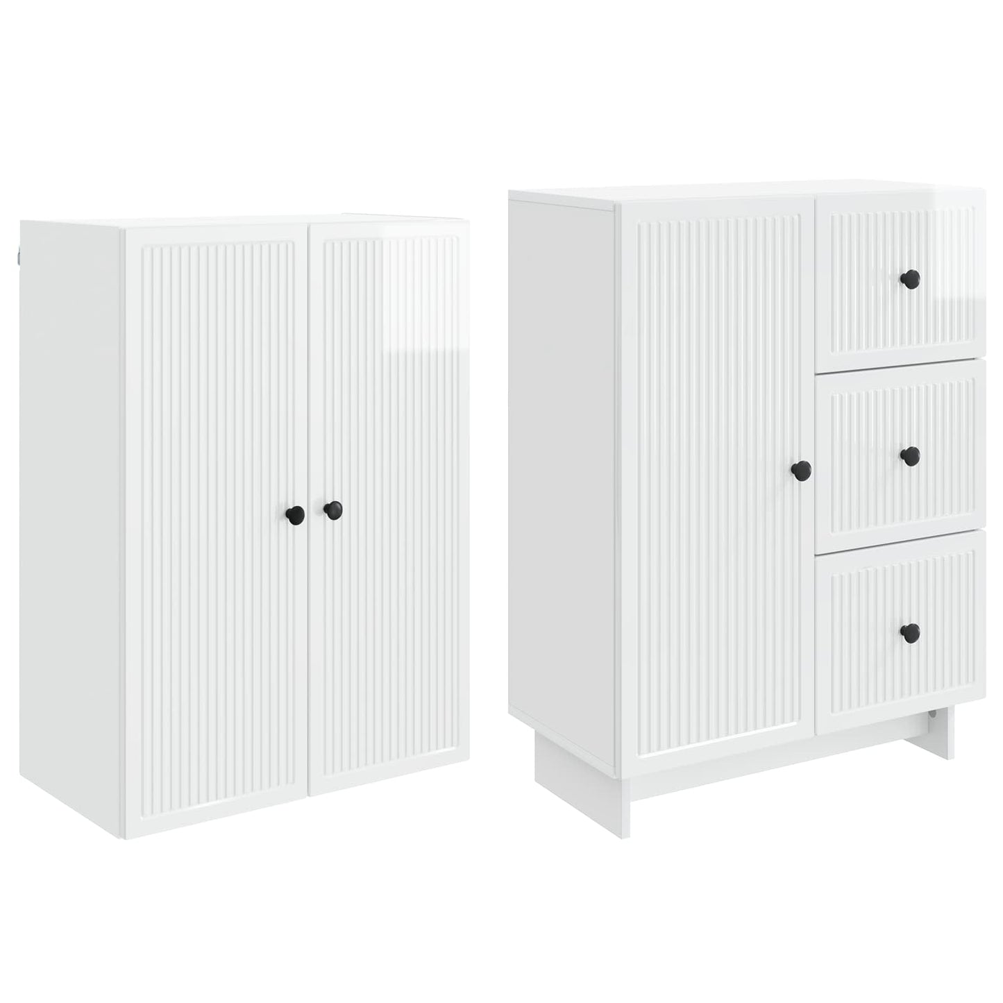Skapsett 2 pcs 66 x 34,5 x 90 cm Konstruert tre