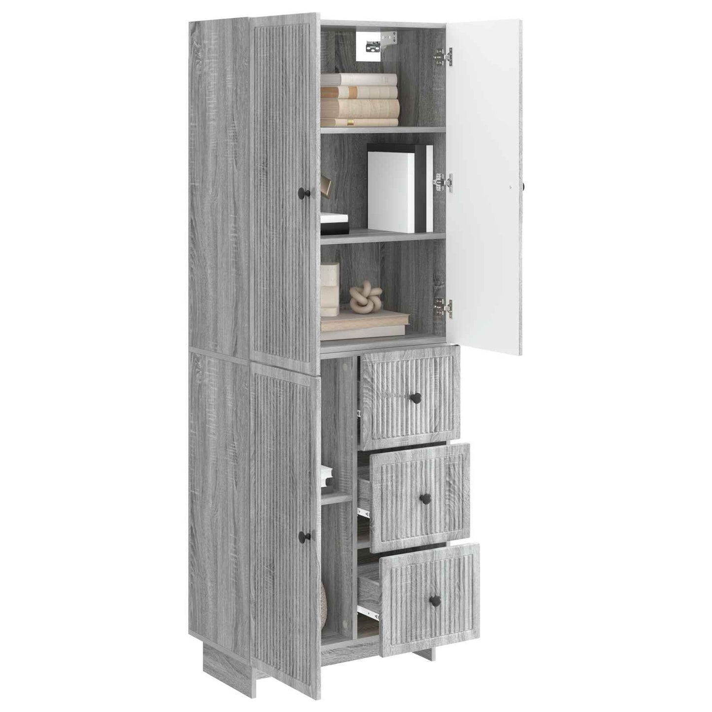 Skapsett 2 pcs 66 x 34,5 x 90 cm Konstruert tre
