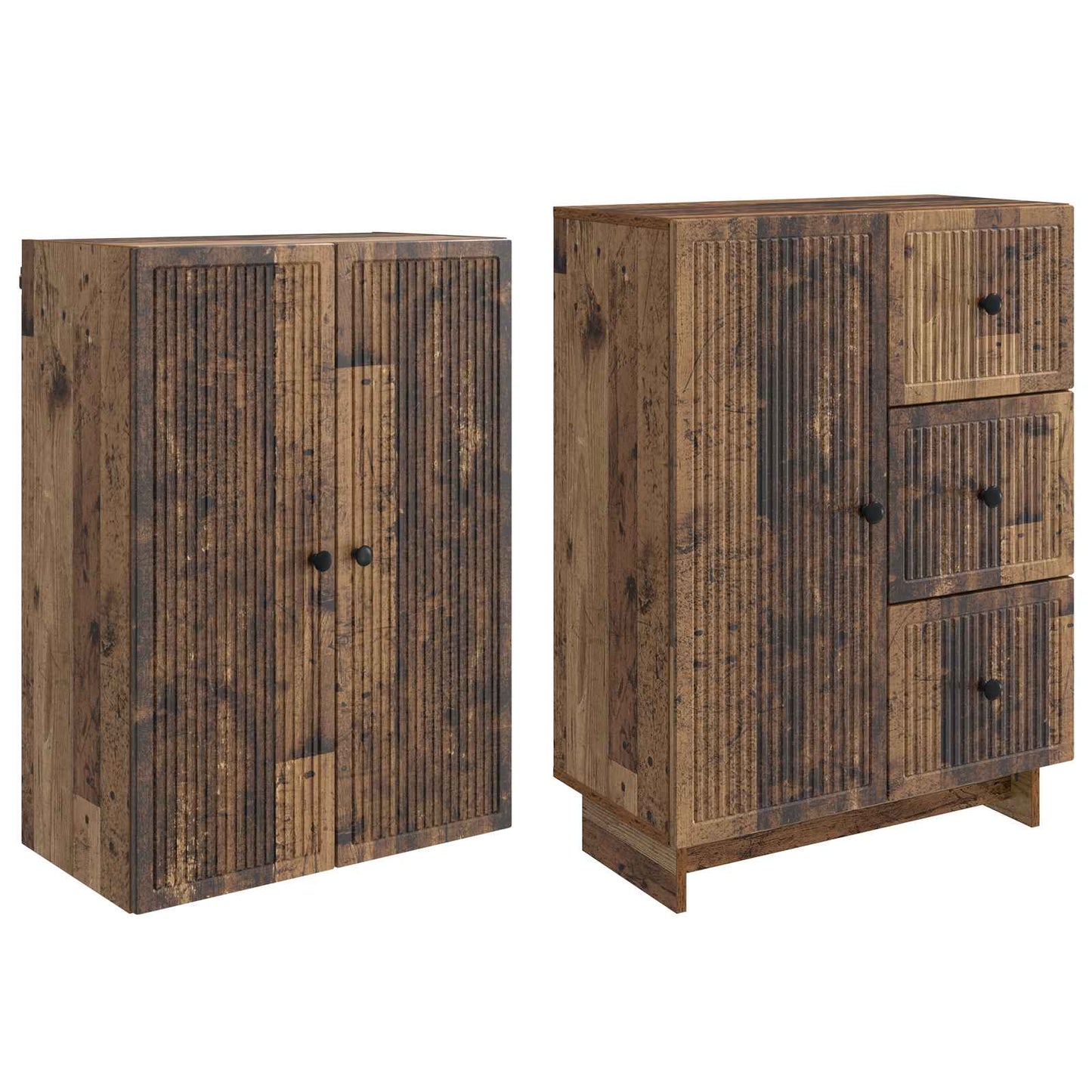 Skapsett 2 pcs 66 x 34,5 x 90 cm Konstruert tre