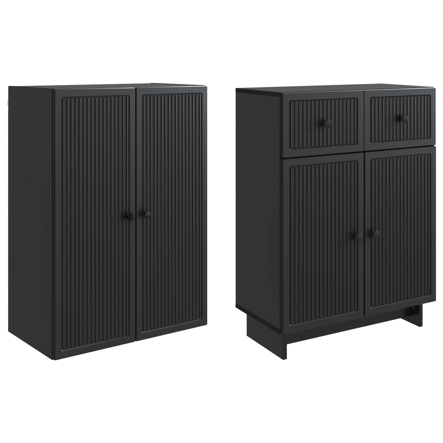 Skapsett 2 pcs 66 x 34,5 x 90 cm Konstruert tre