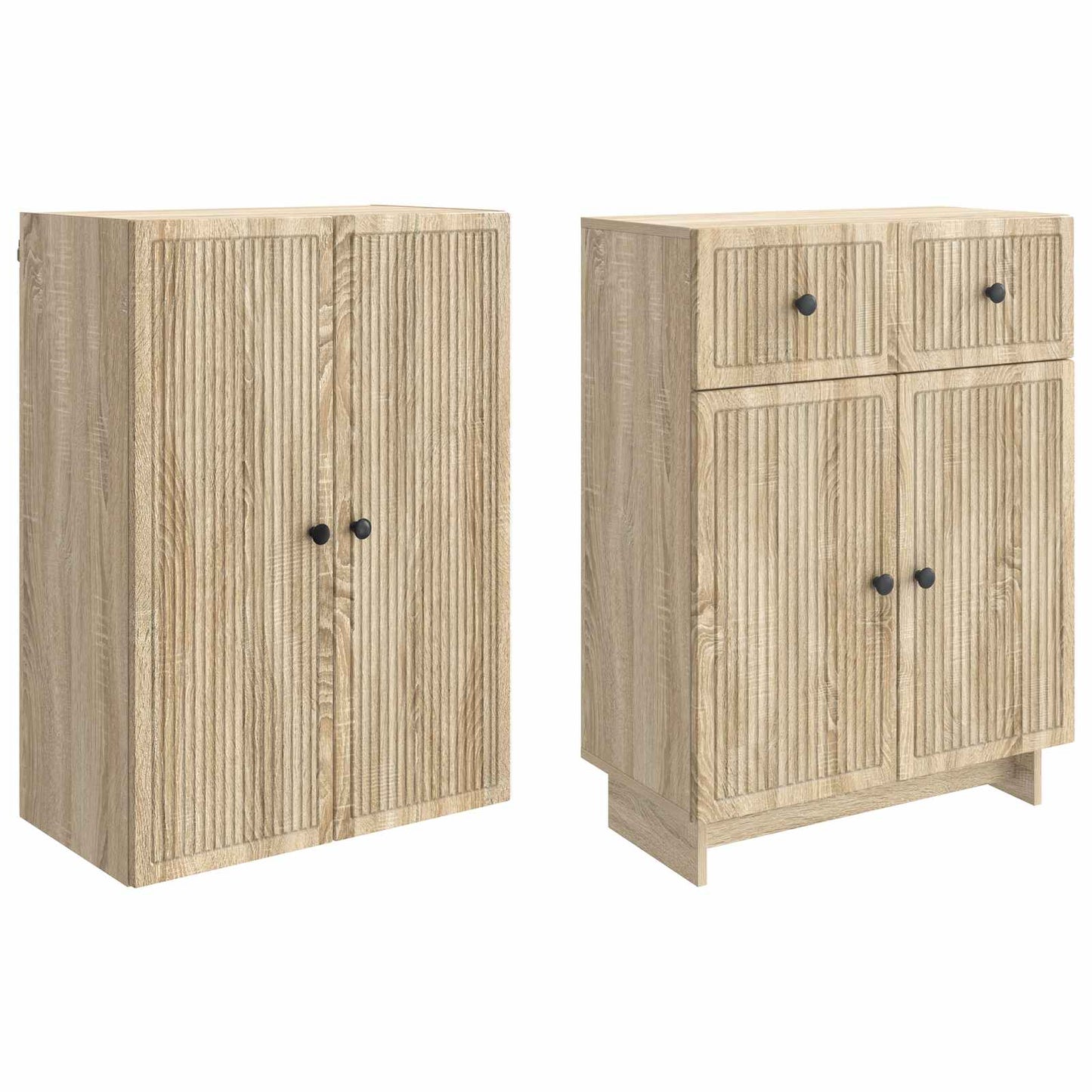 Skapsett 2 pcs 66 x 34,5 x 90 cm Konstruert tre