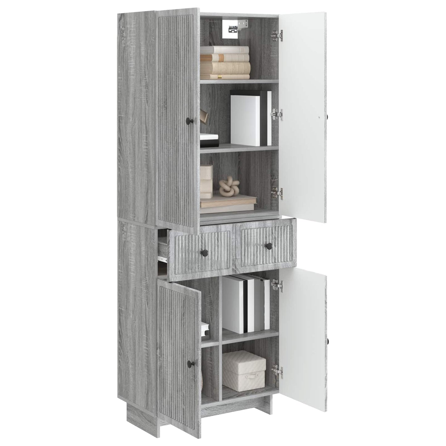 Skapsett 2 pcs 66 x 34,5 x 90 cm Konstruert tre