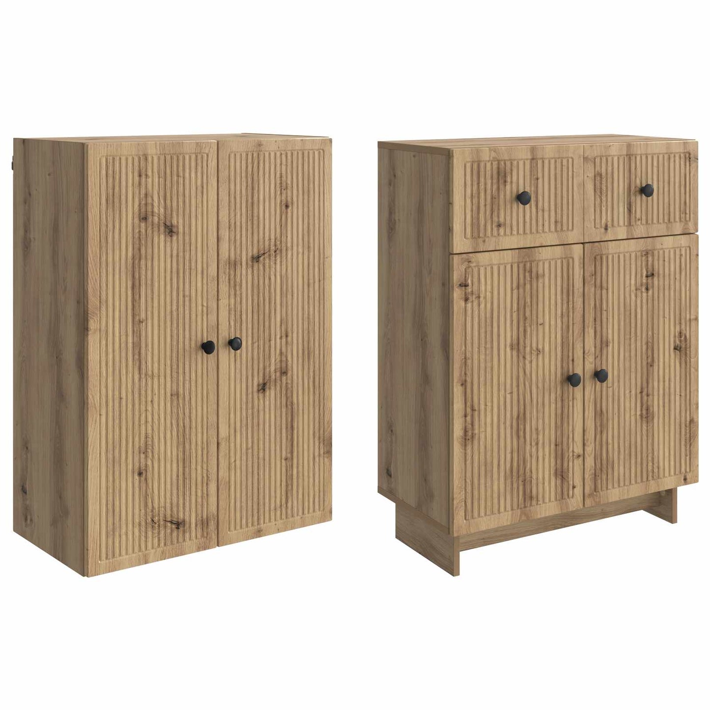 Skapsett 2 pcs 66 x 34,5 x 90 cm Konstruert tre