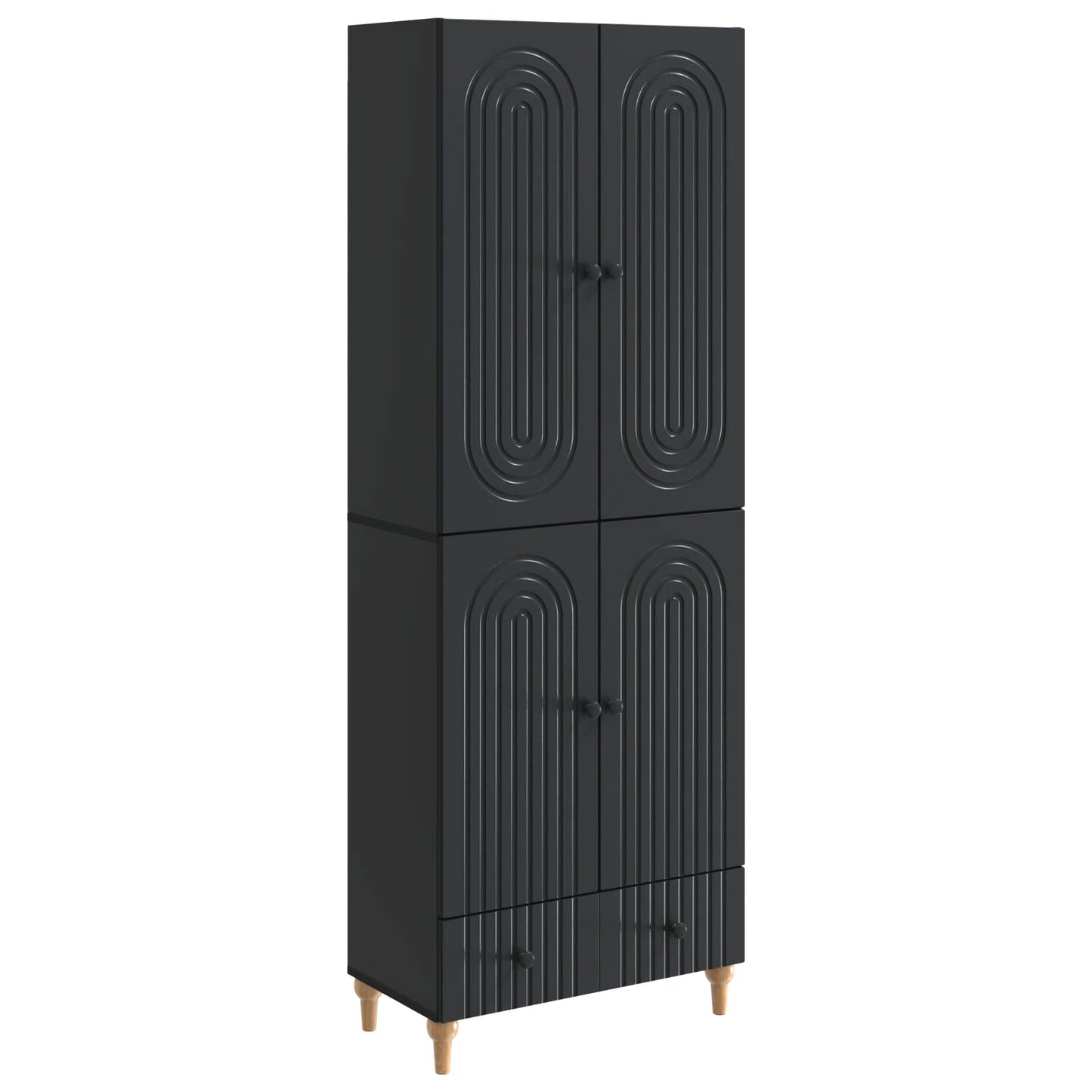 Skapsett 2 pcs 66 x 34,5 x 95 cm Konstruert tre