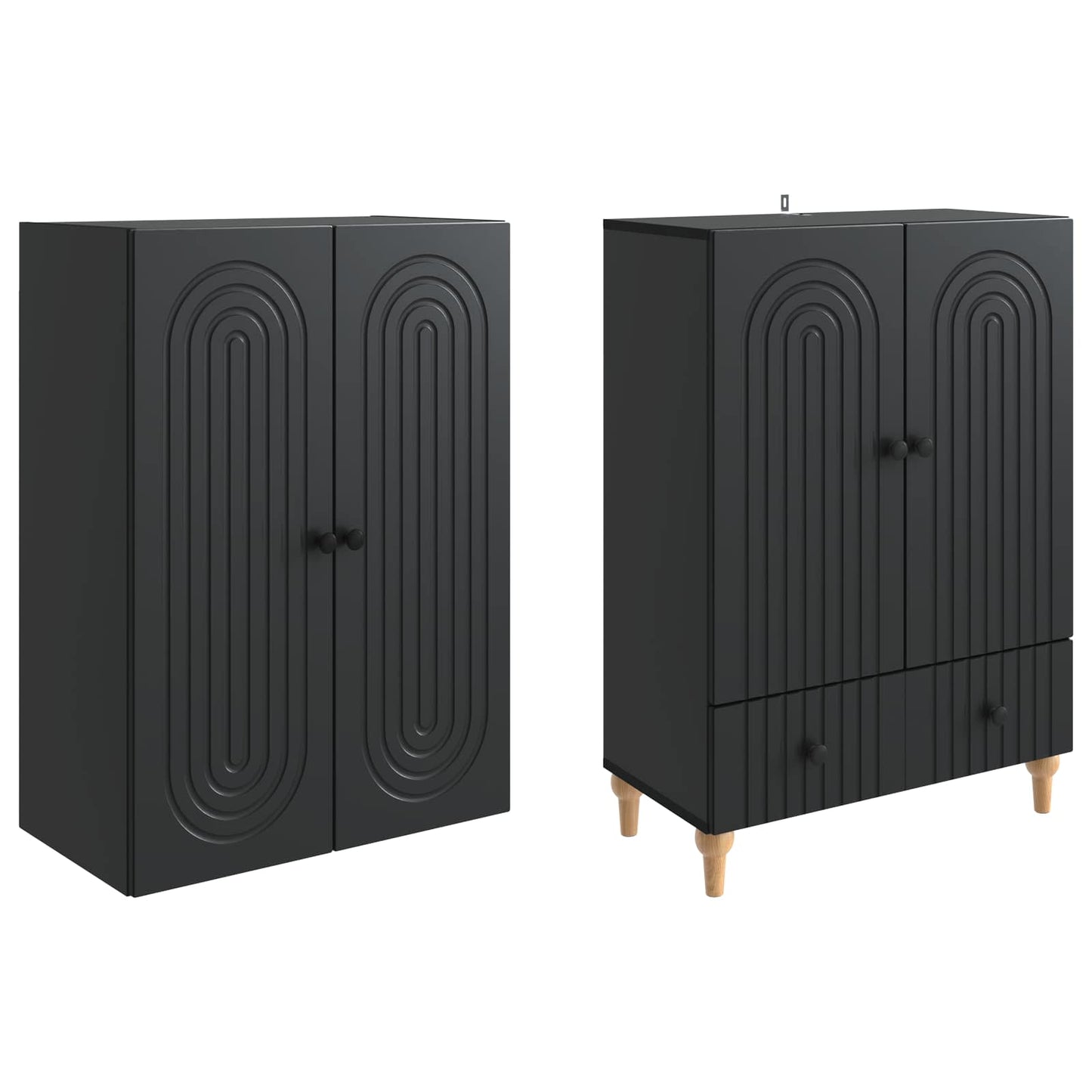 Skapsett 2 pcs 66 x 34,5 x 95 cm Konstruert tre