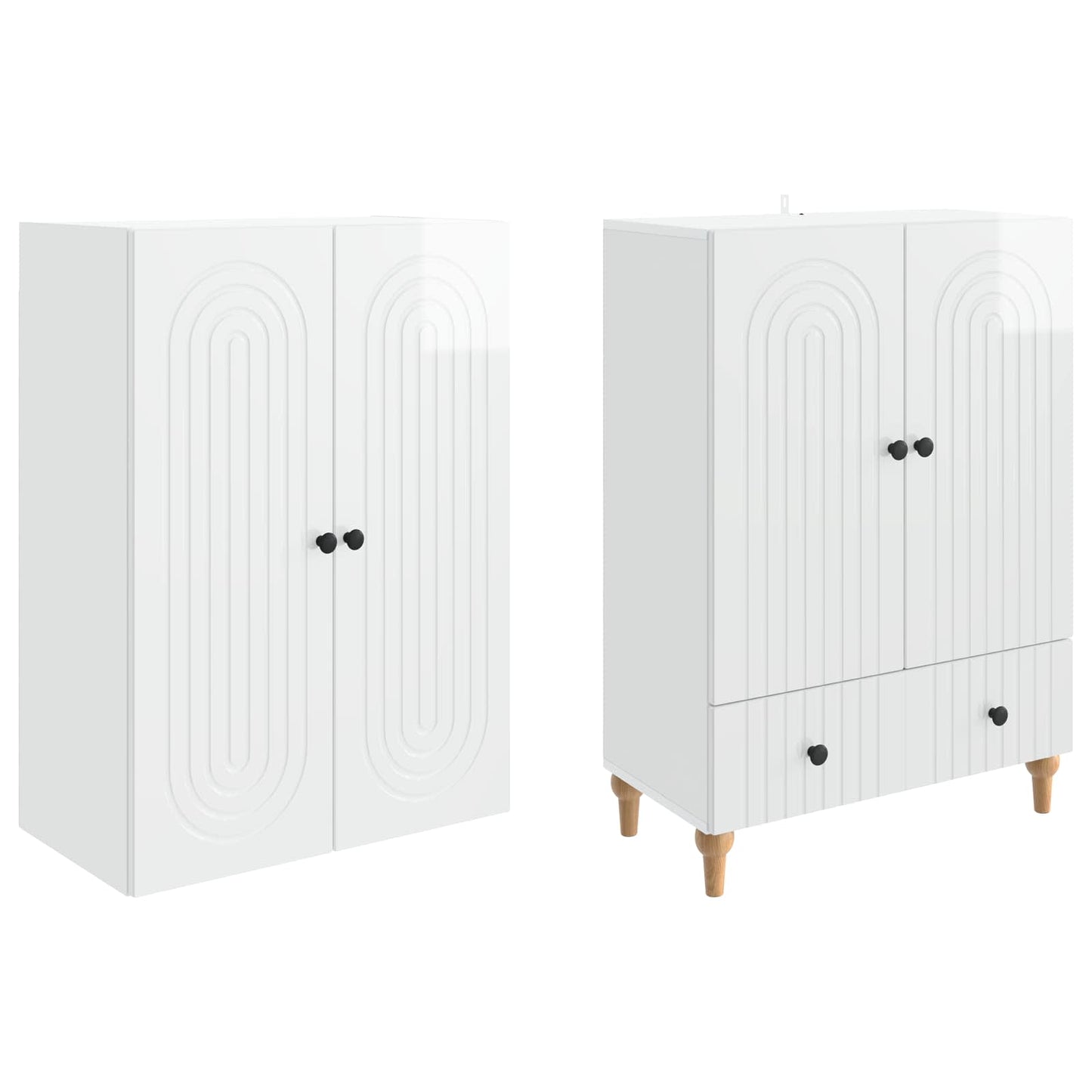 Skapsett 2 pcs 66 x 34,5 x 95 cm Konstruert tre