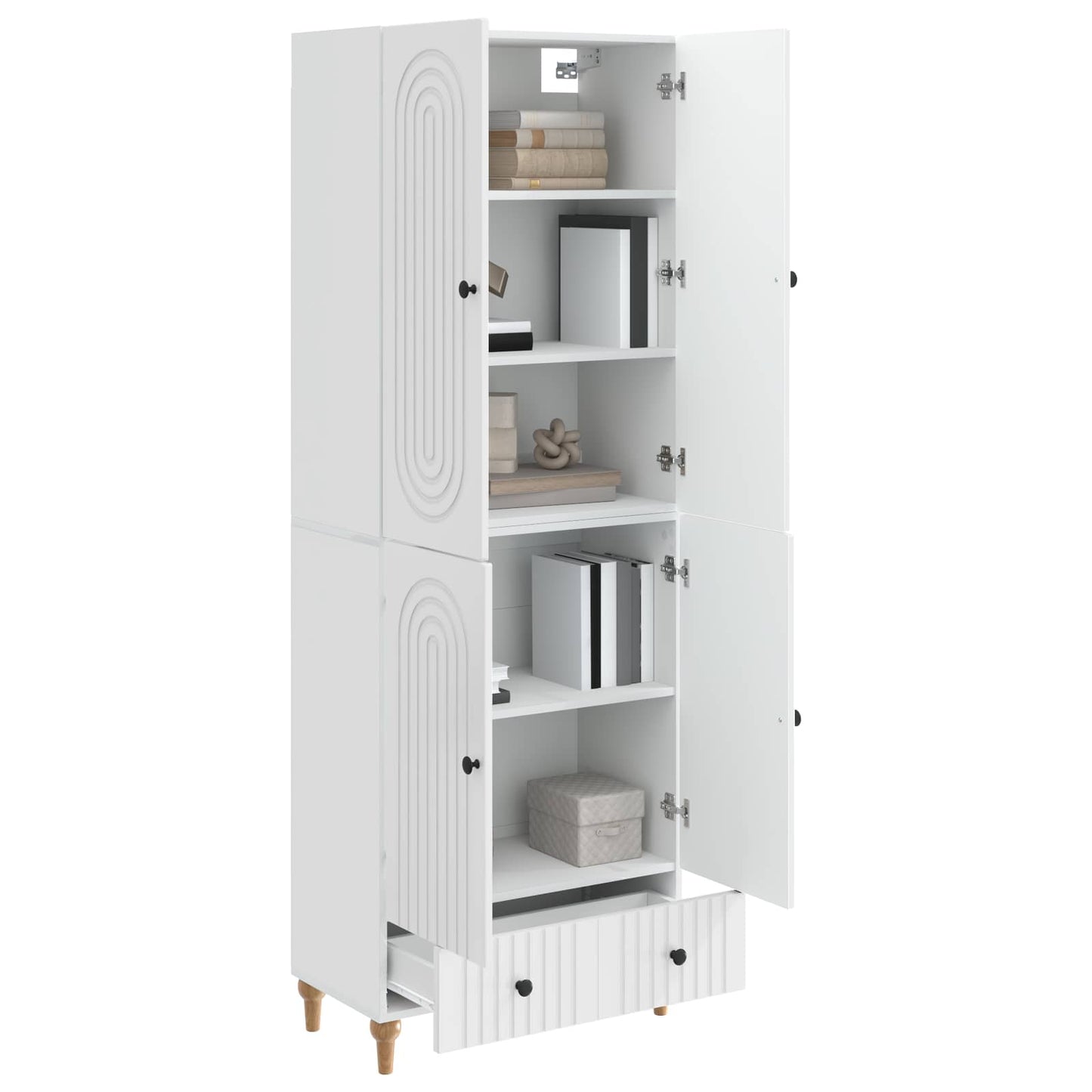 Skapsett 2 pcs 66 x 34,5 x 95 cm Konstruert tre