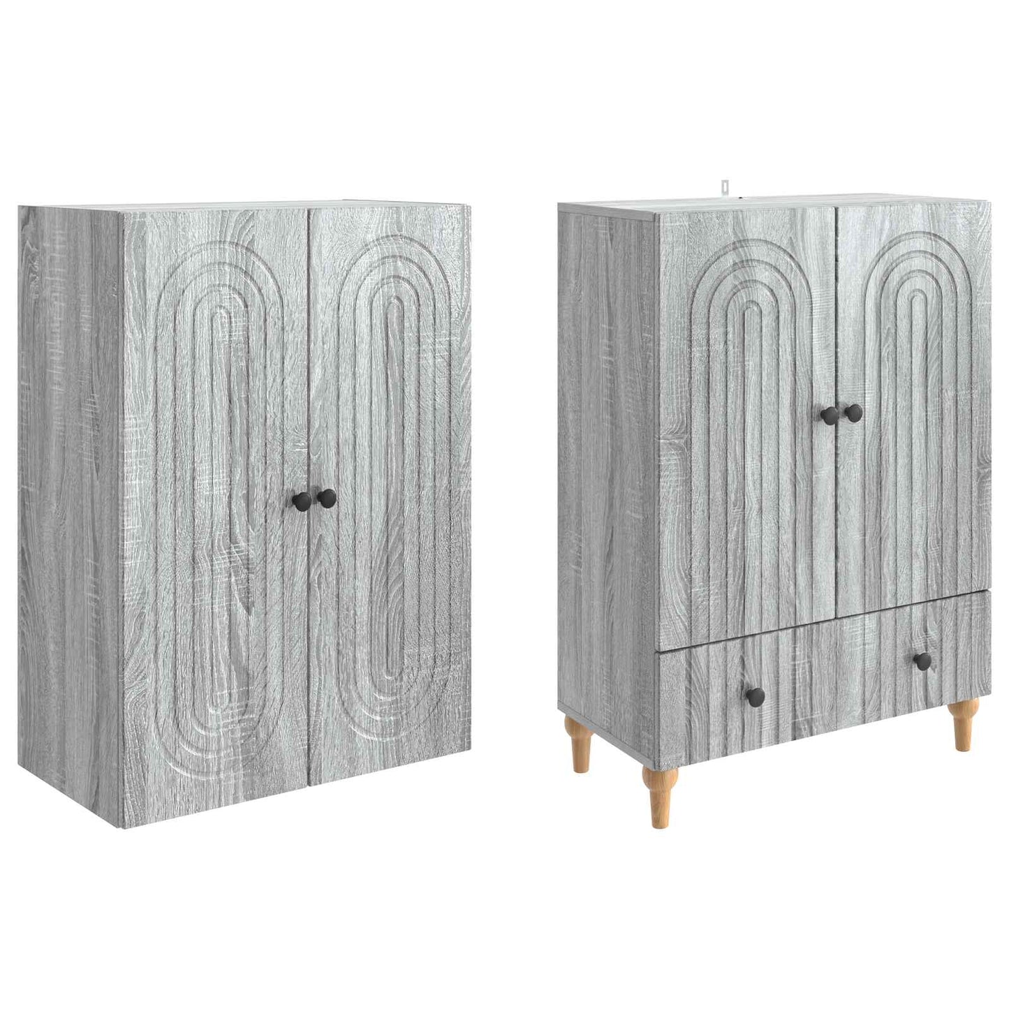 Skapsett 2 pcs 66 x 34,5 x 95 cm Konstruert tre