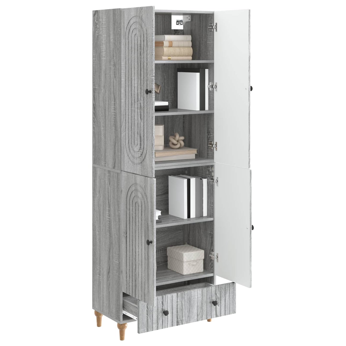 Skapsett 2 pcs 66 x 34,5 x 95 cm Konstruert tre