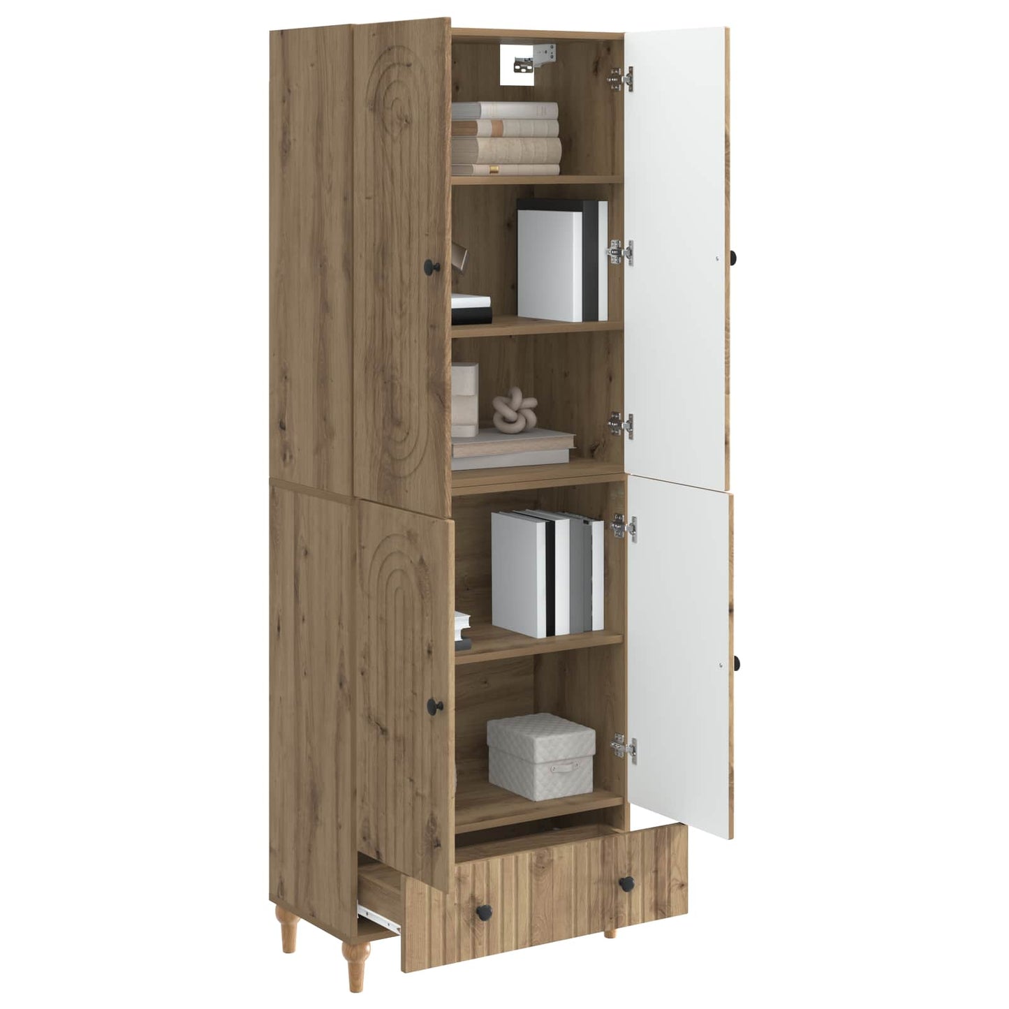 Skapsett 2 pcs 66 x 34,5 x 95 cm Konstruert tre