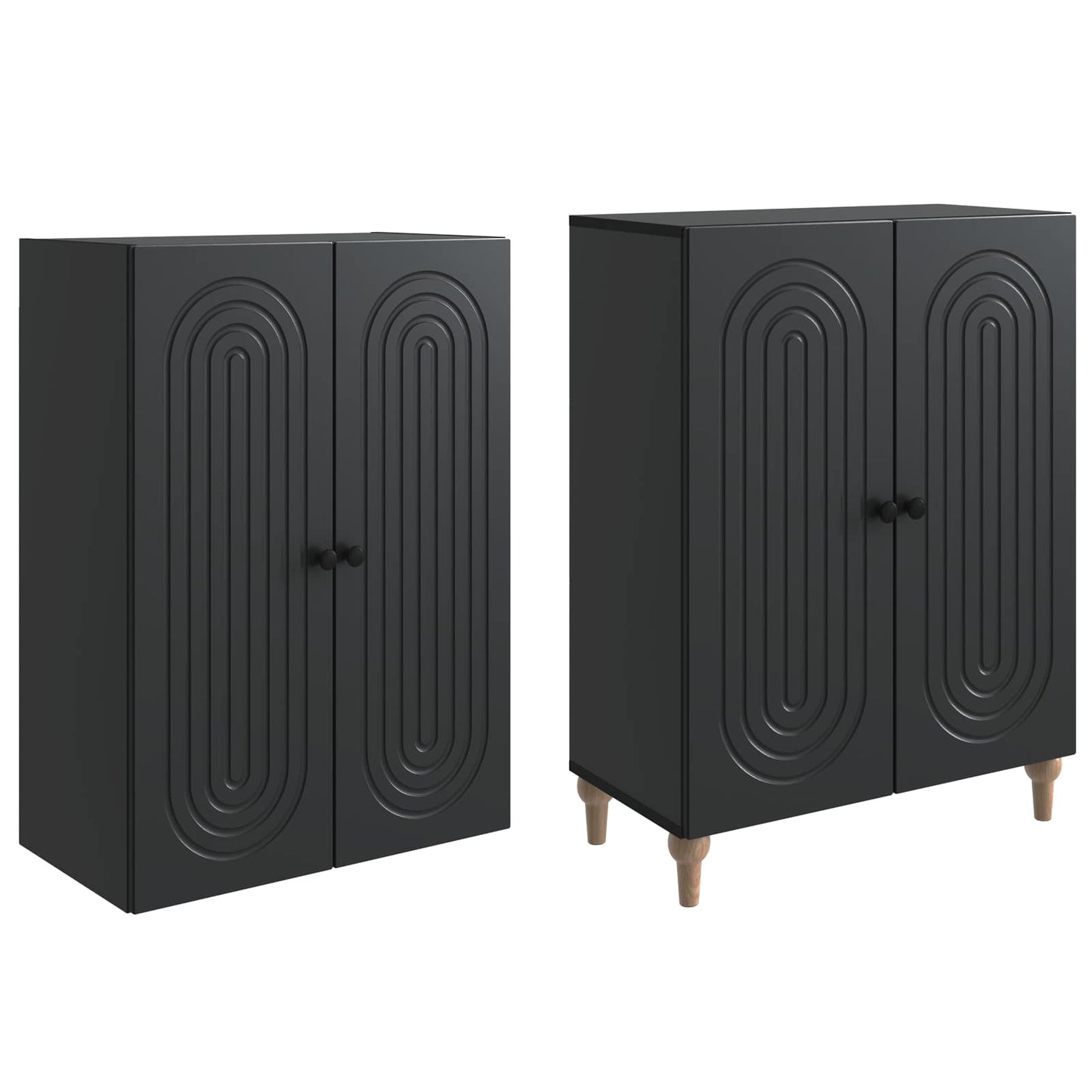 Skapsett 2 pcs 66 x 34,5 x 90 cm Konstruert tre