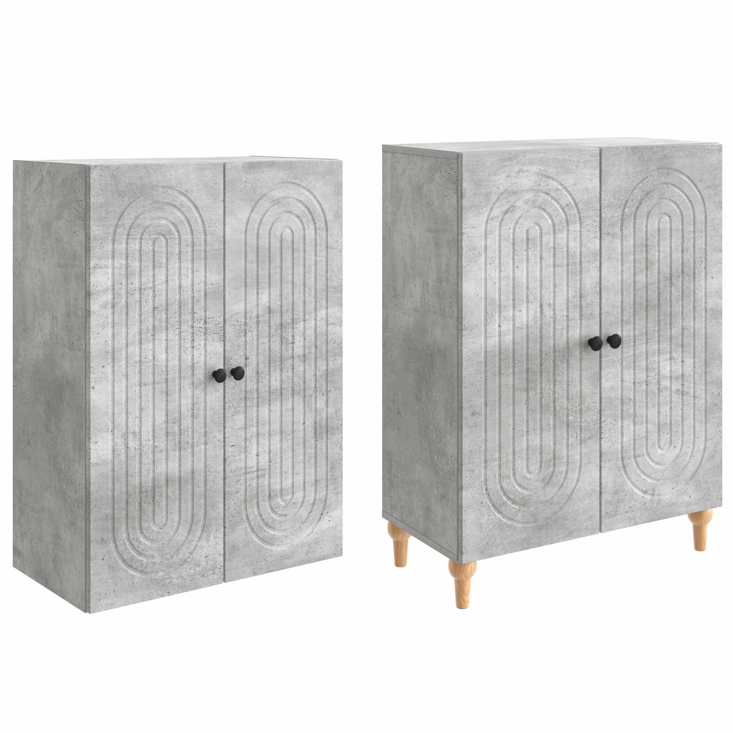 Skapsett 2 pcs 66 x 34,5 x 90 cm Konstruert tre