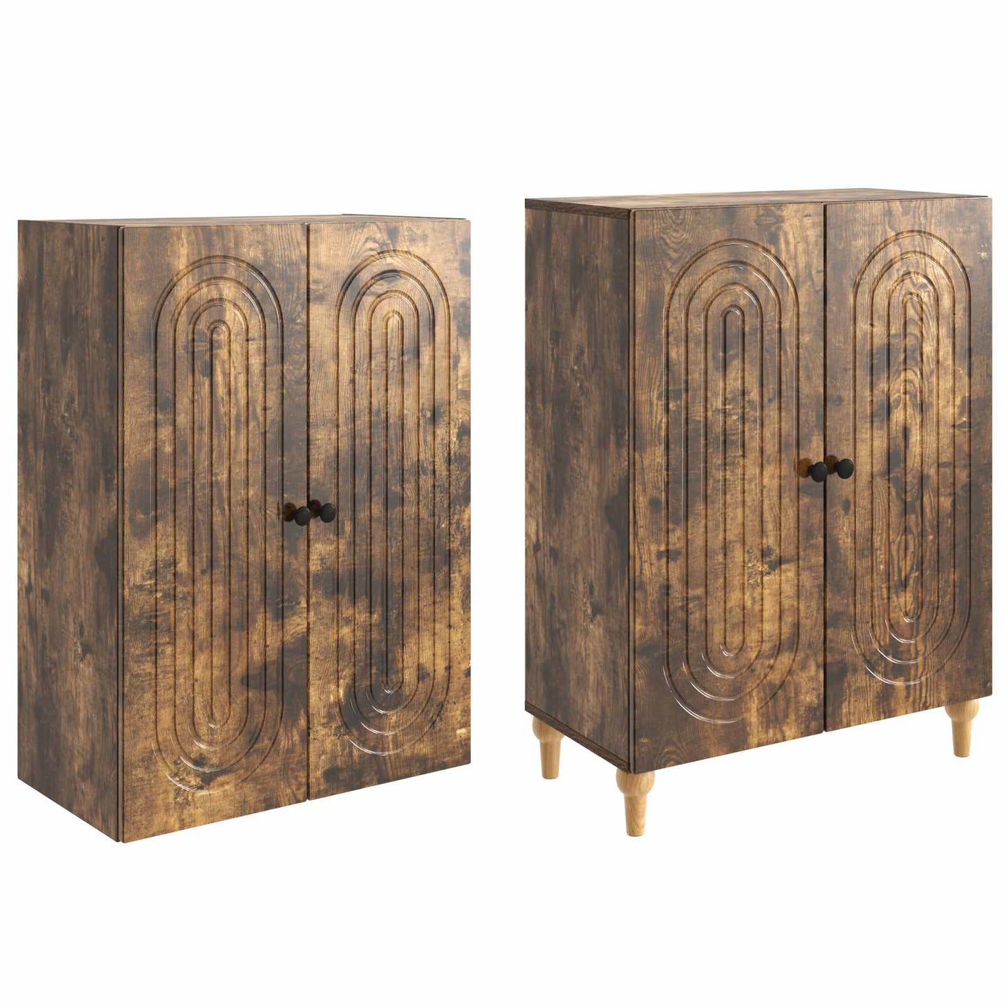 Skapsett 2 pcs 66 x 34,5 x 90 cm Konstruert tre