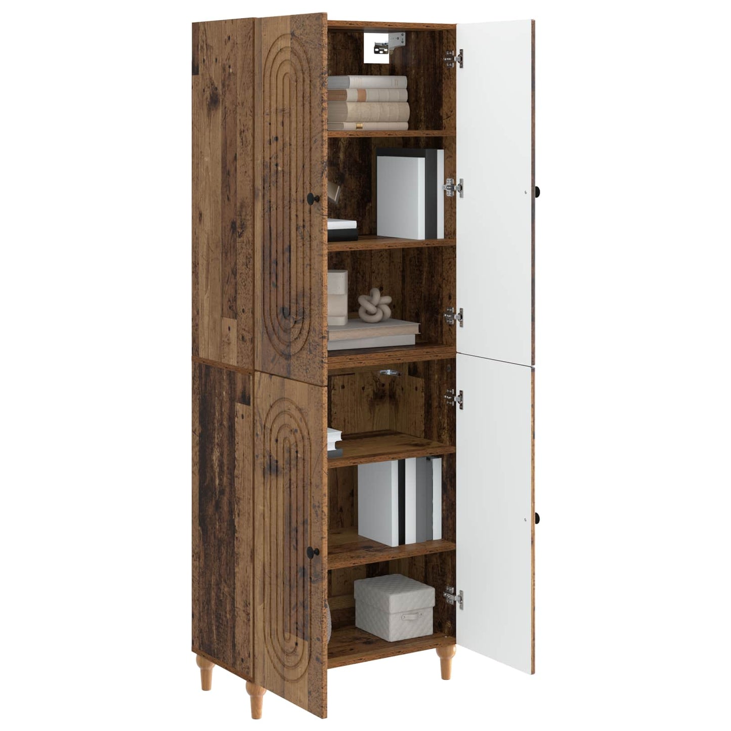Skapsett 2 pcs 66 x 34,5 x 90 cm Konstruert tre