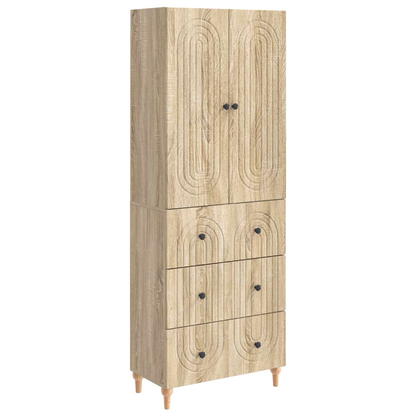 Skapsett 2 pcs 66 x 34,5 x 90 cm Konstruert tre