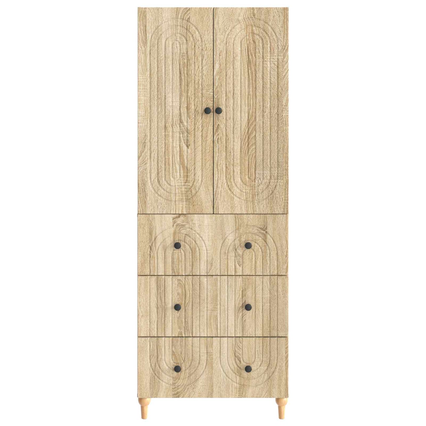 Skapsett 2 pcs 66 x 34,5 x 90 cm Konstruert tre