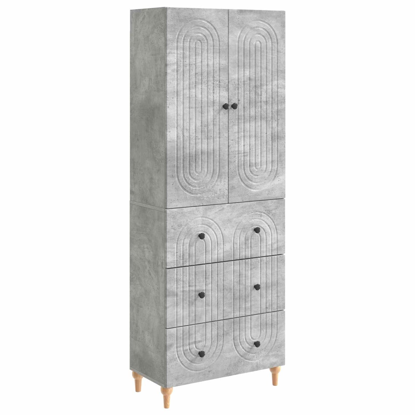 Skapsett 2 pcs 66 x 34,5 x 90 cm Konstruert tre