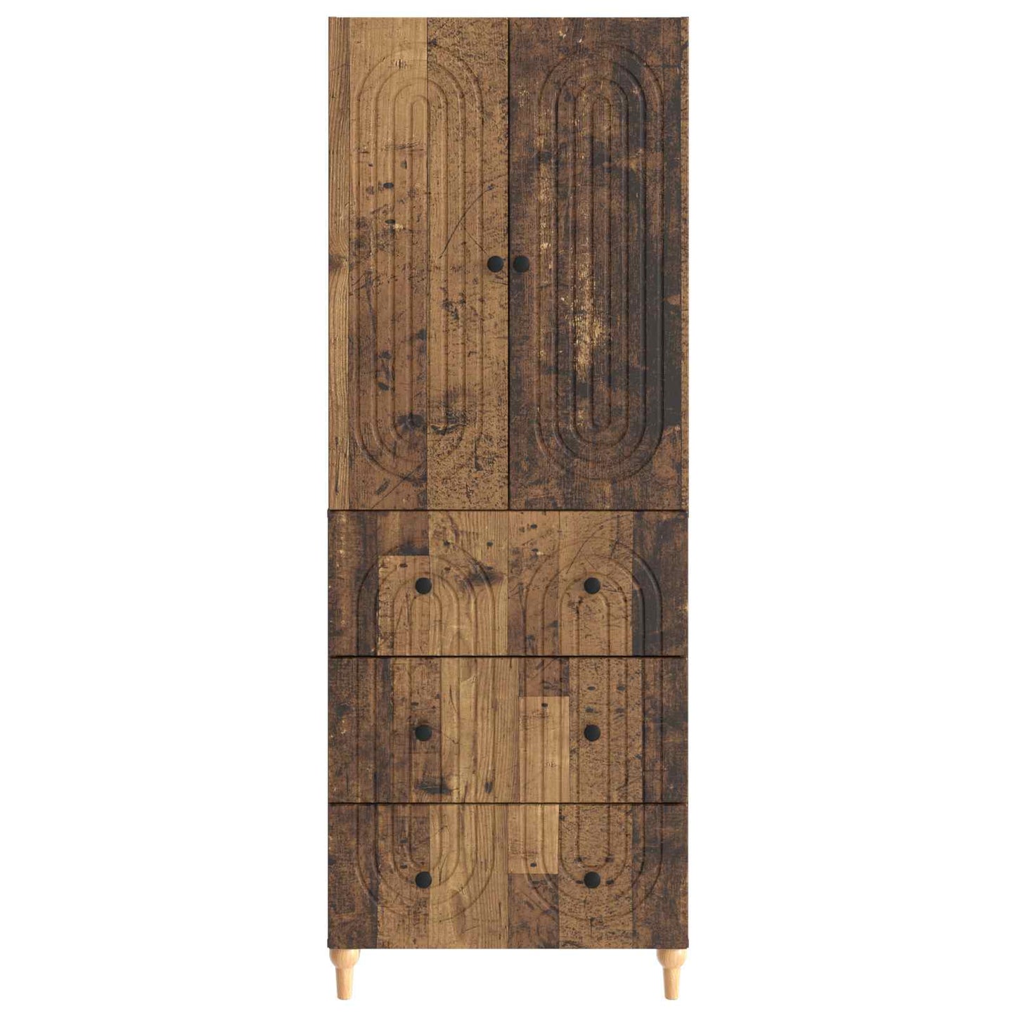 Skapsett 2 pcs 66 x 34,5 x 90 cm Konstruert tre