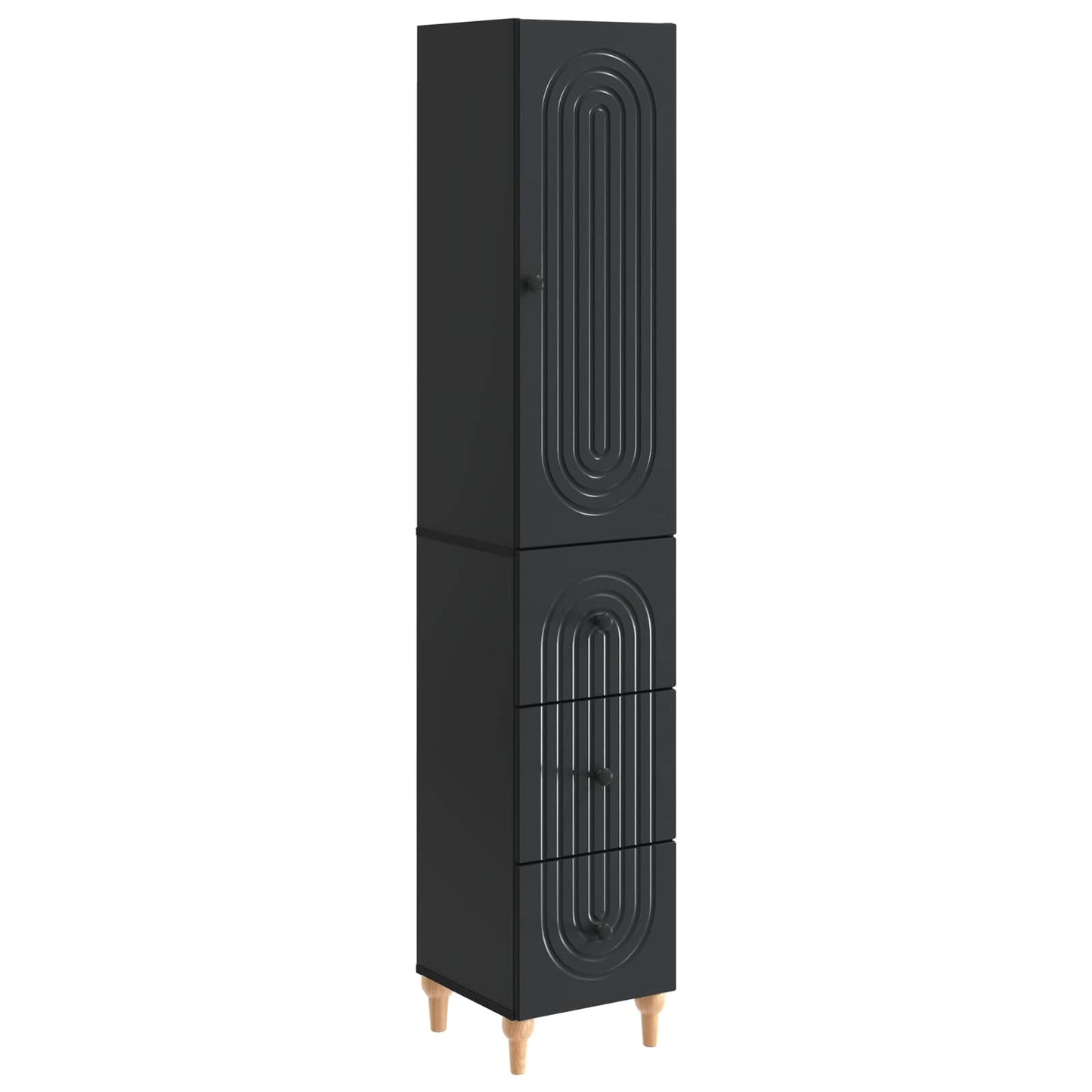 Skapsett 2 pcs 33 x 34,5 x 90 cm Konstruert tre