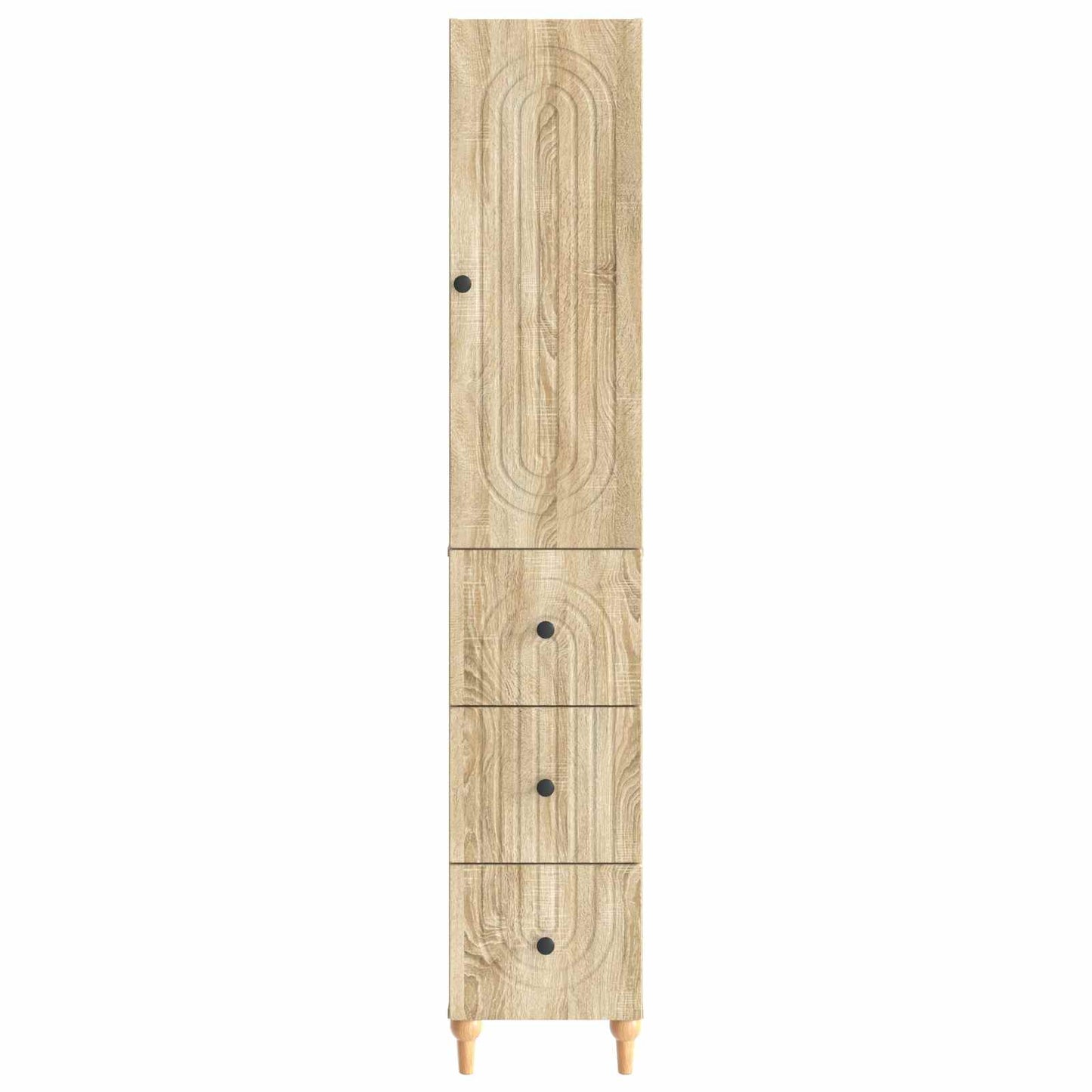 Skapsett 2 pcs 33 x 34,5 x 90 cm Konstruert tre
