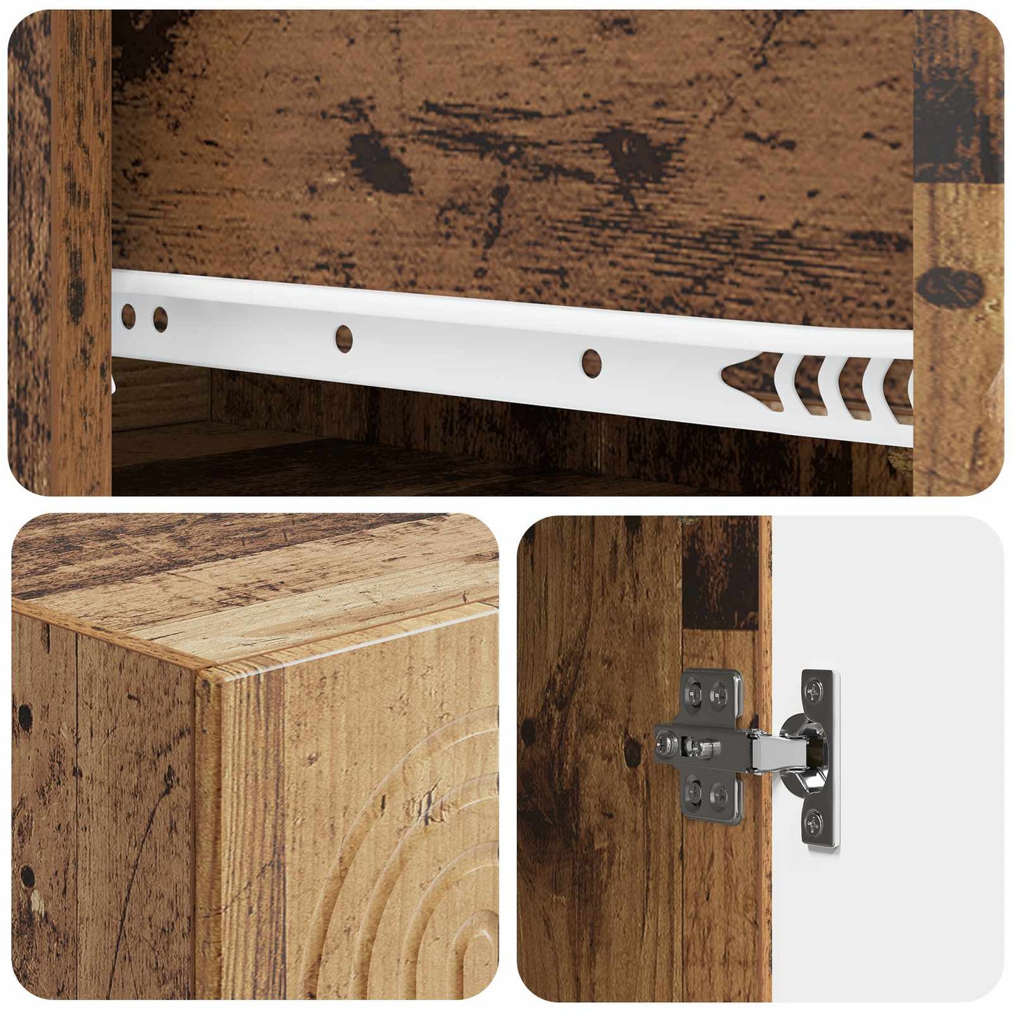 Skapsett 2 pcs 33 x 34,5 x 90 cm Konstruert tre